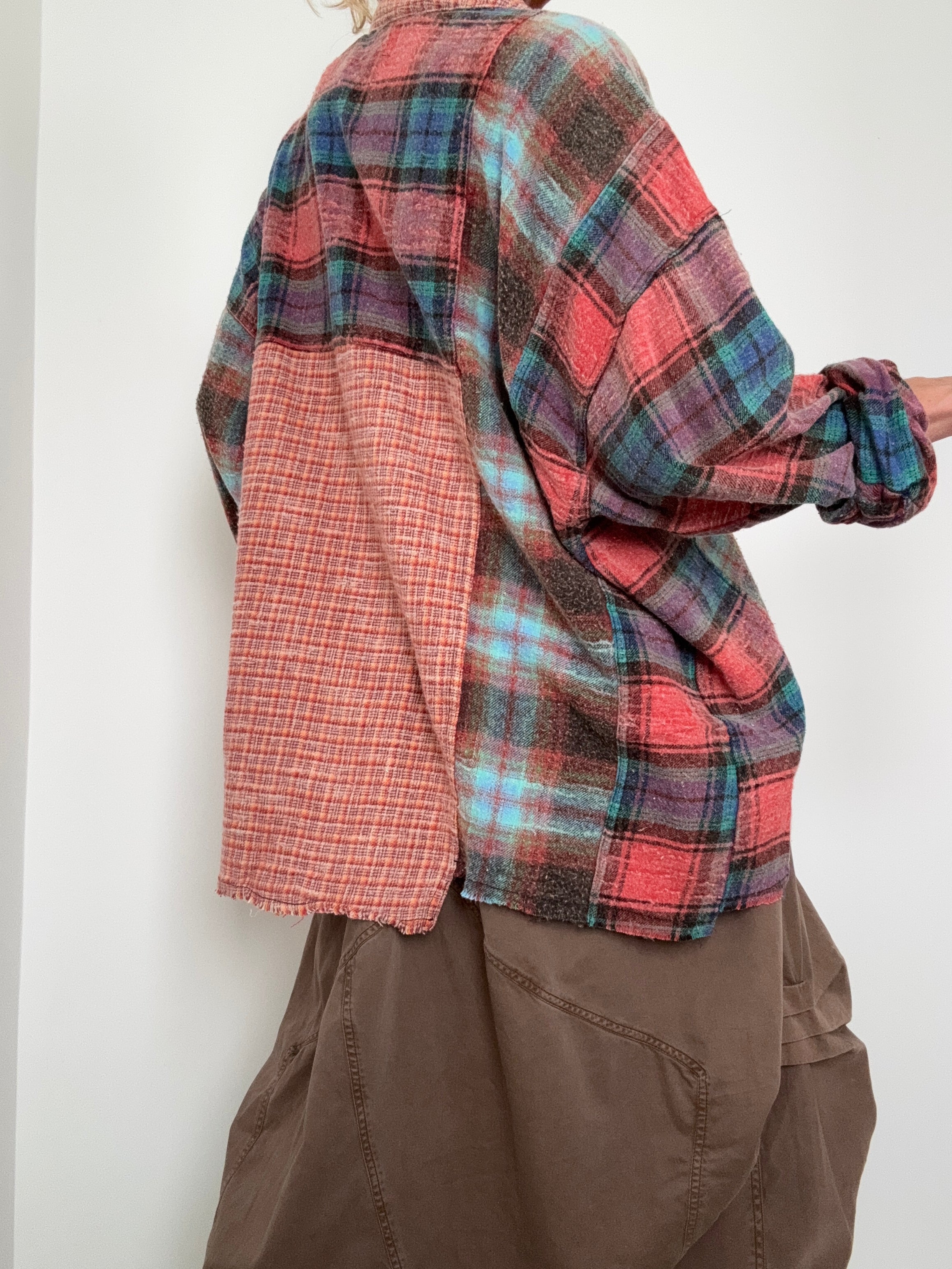 Autumn Patchwork Flannel Shirt | Shirts