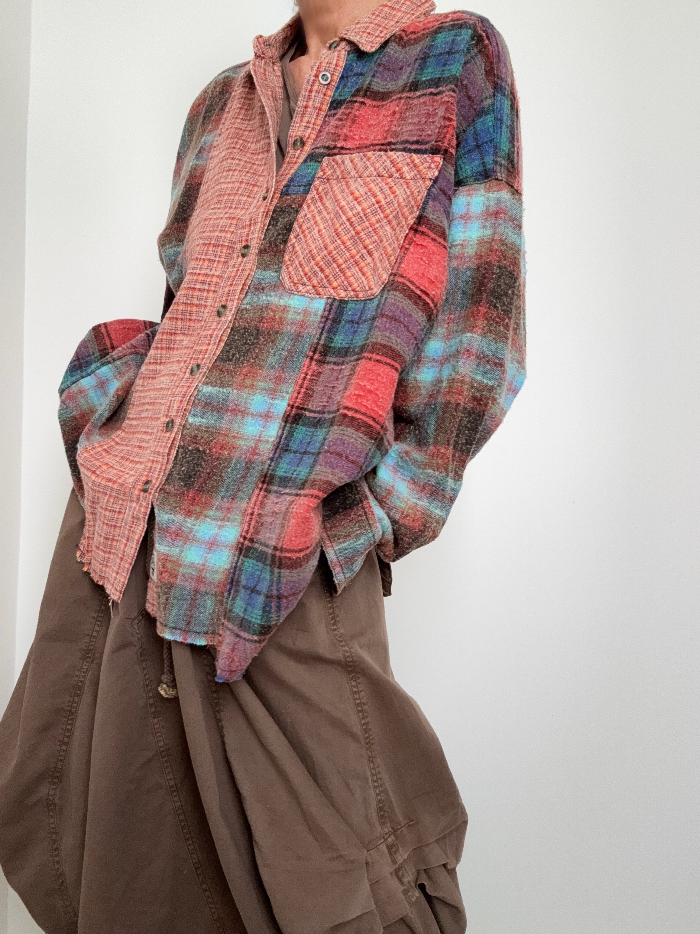 Autumn Patchwork Flannel Shirt | Shirts