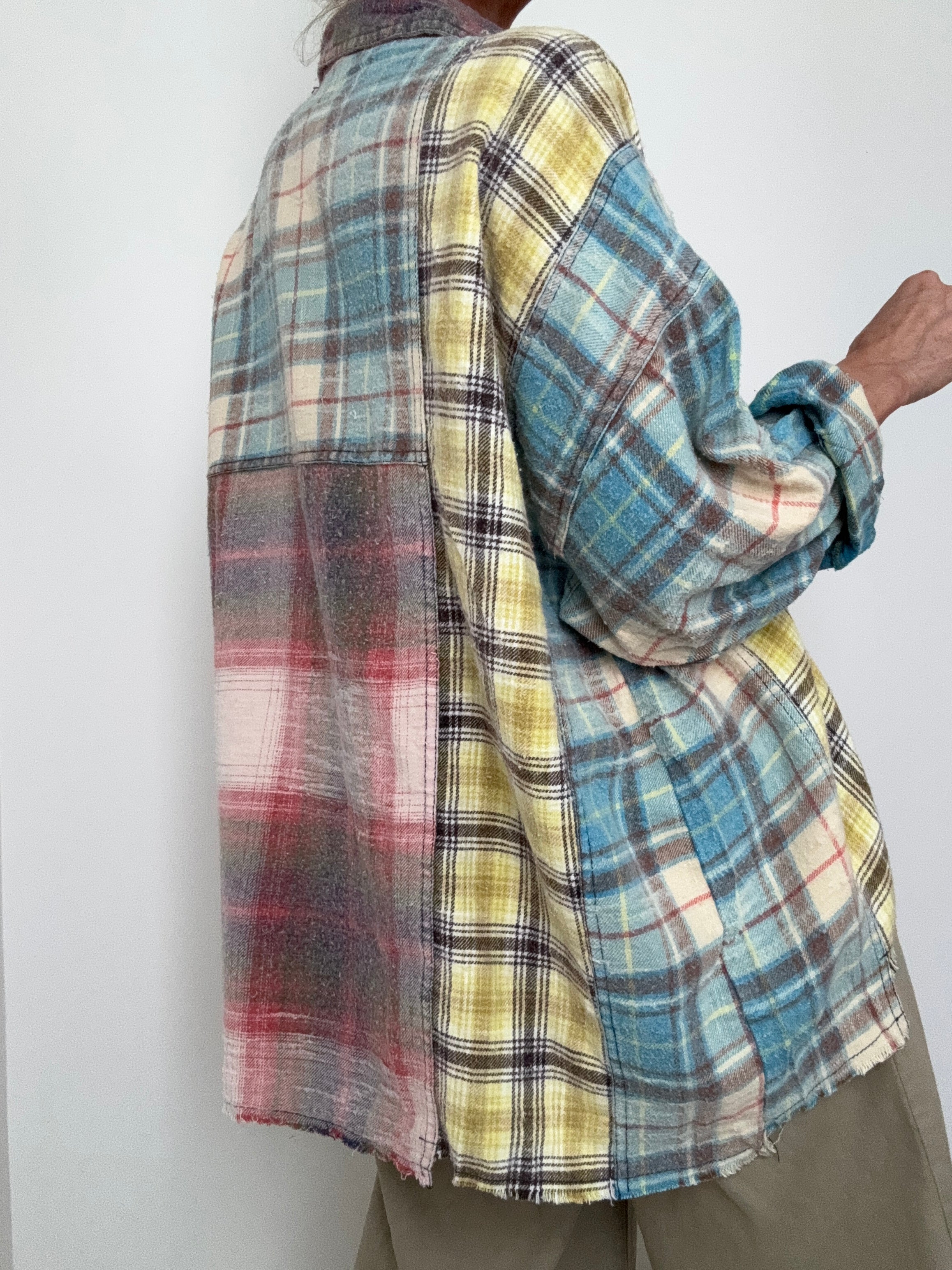 Pastel Patchwork Flannel Shirt | Shirts