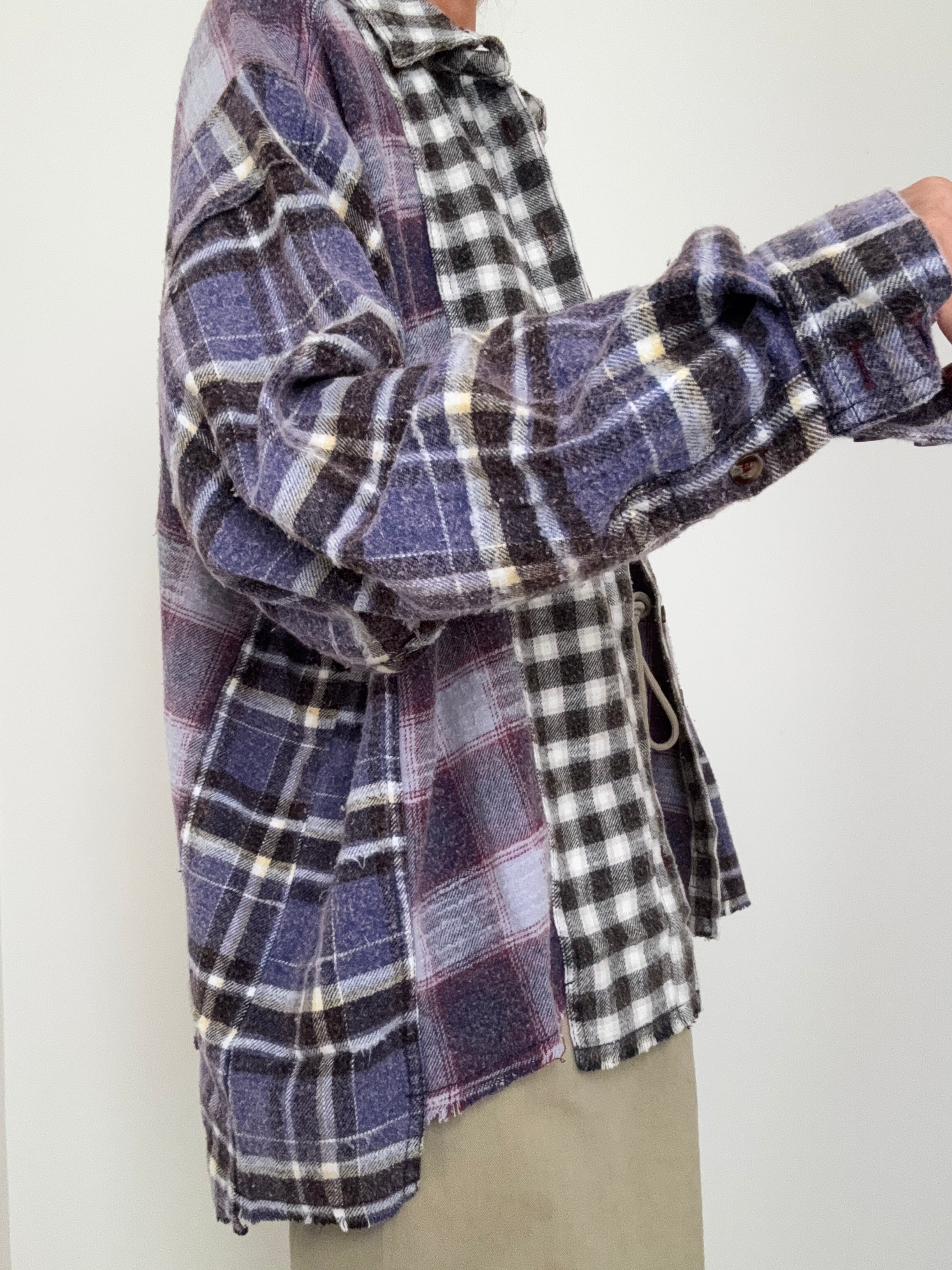 Purple Patchwork Flannel Shirt | Shirts