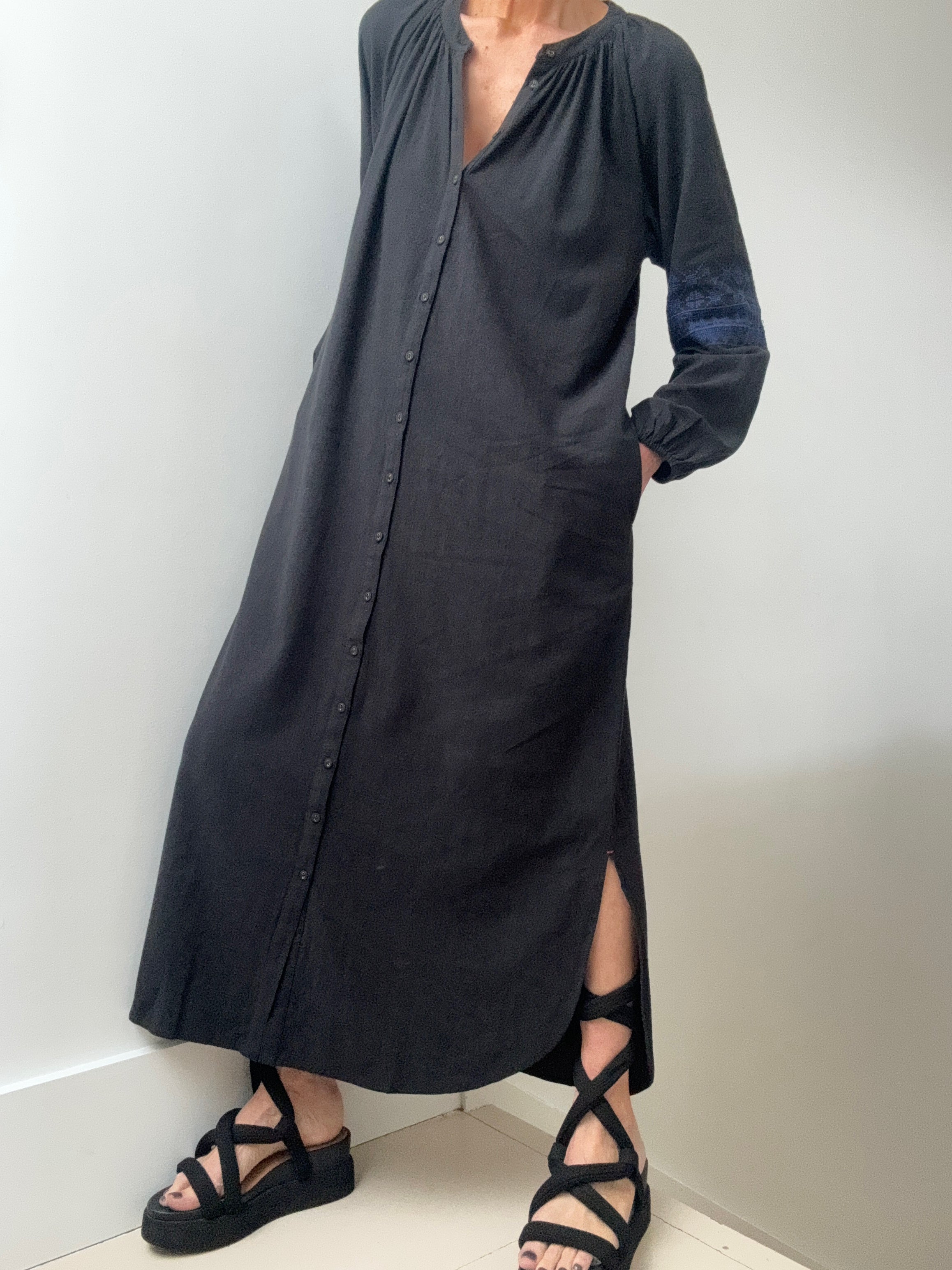 Xirena Lilou Cotton Maxi Dress Black | Dresses