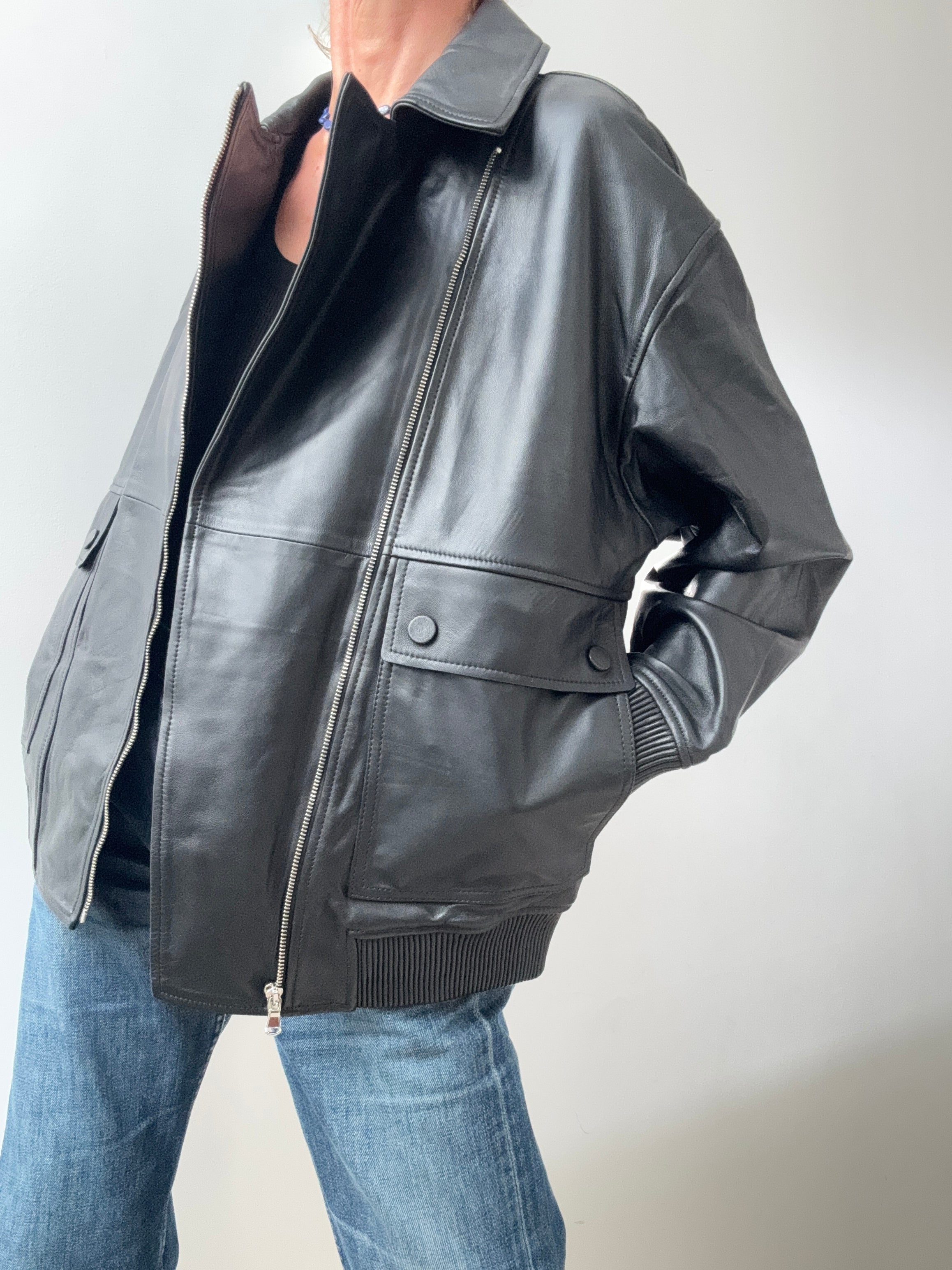 Yves Salomon Leather Bomber | Jackets