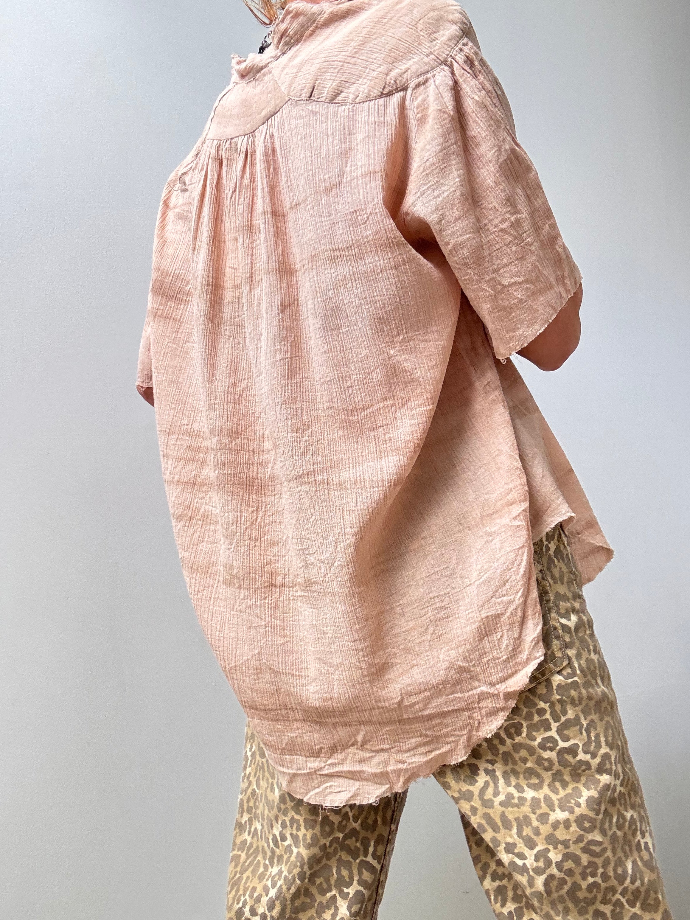 Tassy Cotton Gauze Top Natural | Tops