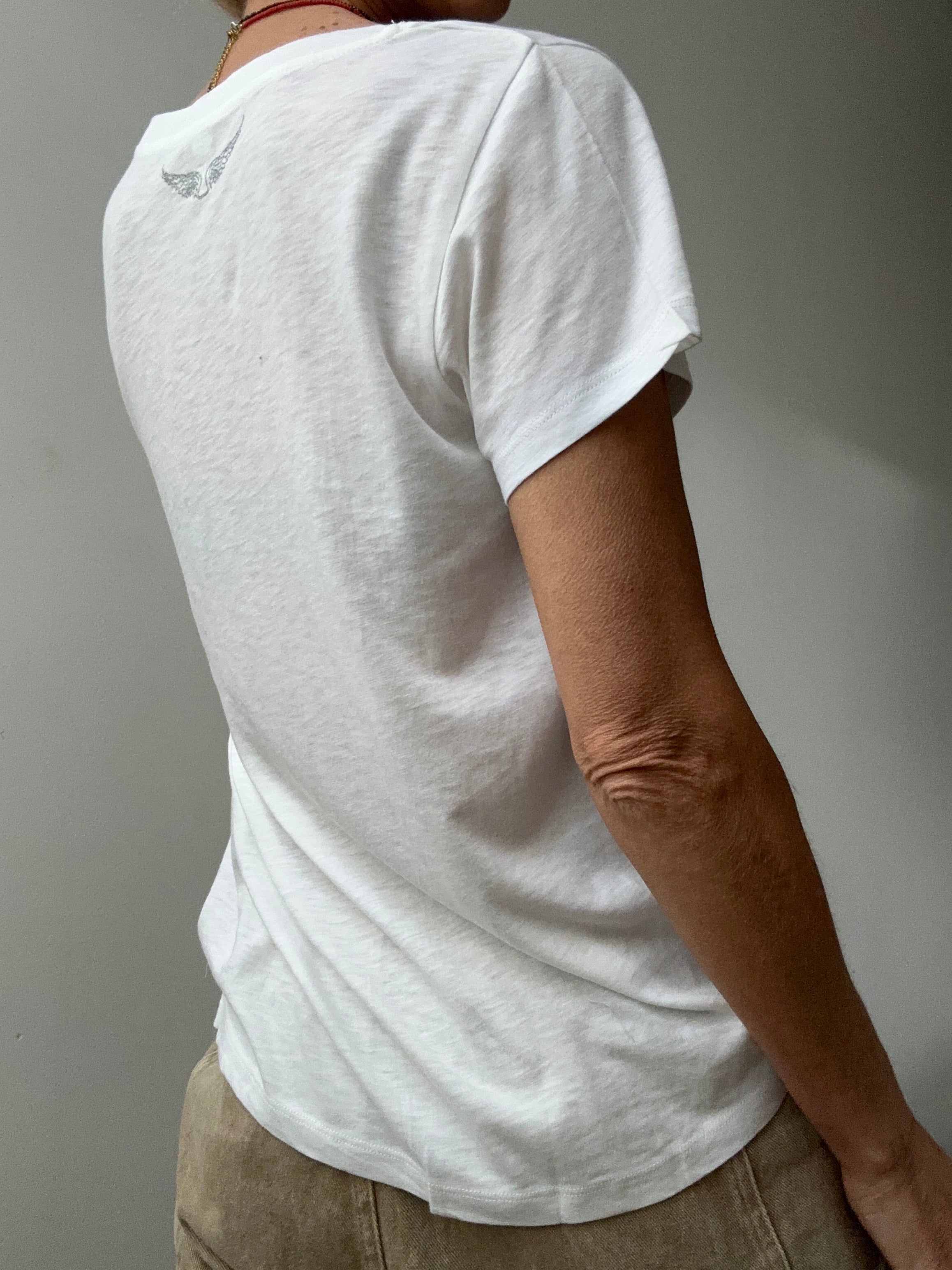 Zadig + Voltaire Tops Zadig & Voltaire Tiny Slubb Tee White