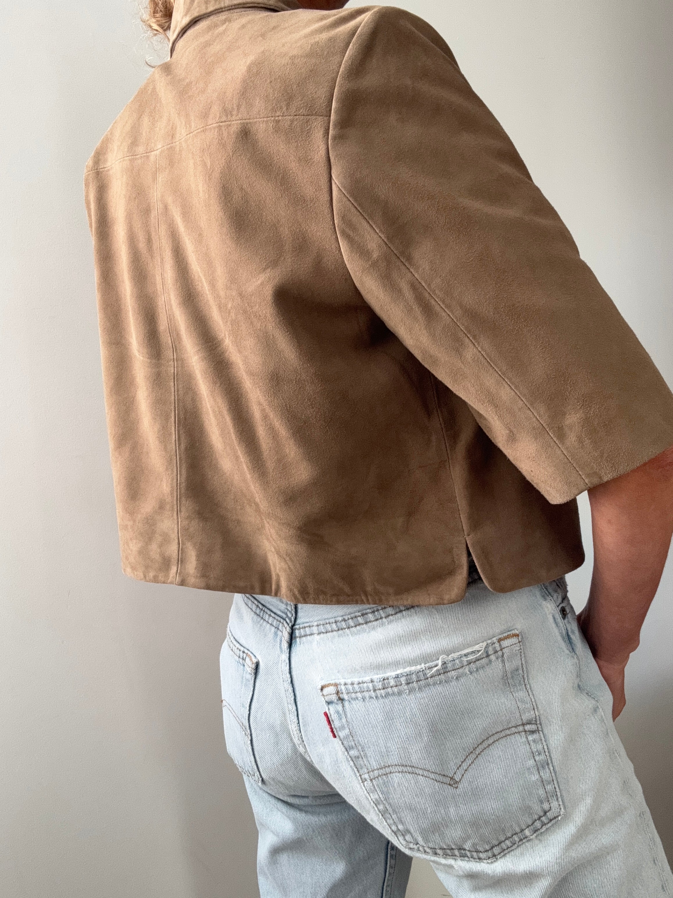 Zapa Paris Shirts Cropped Suede Celina Shirt