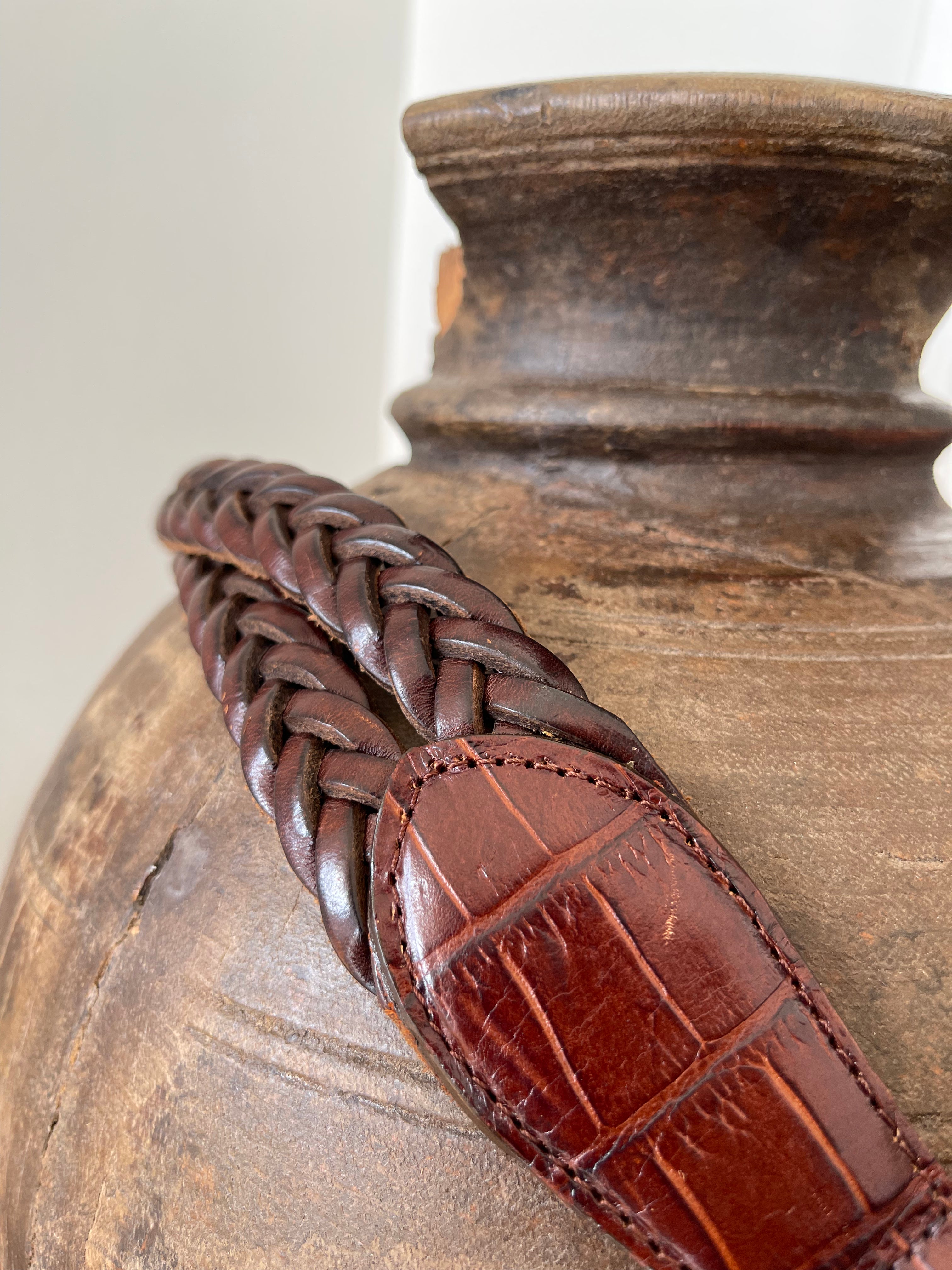 Future Nomads Belts 96cm Brown Double Woven Belt