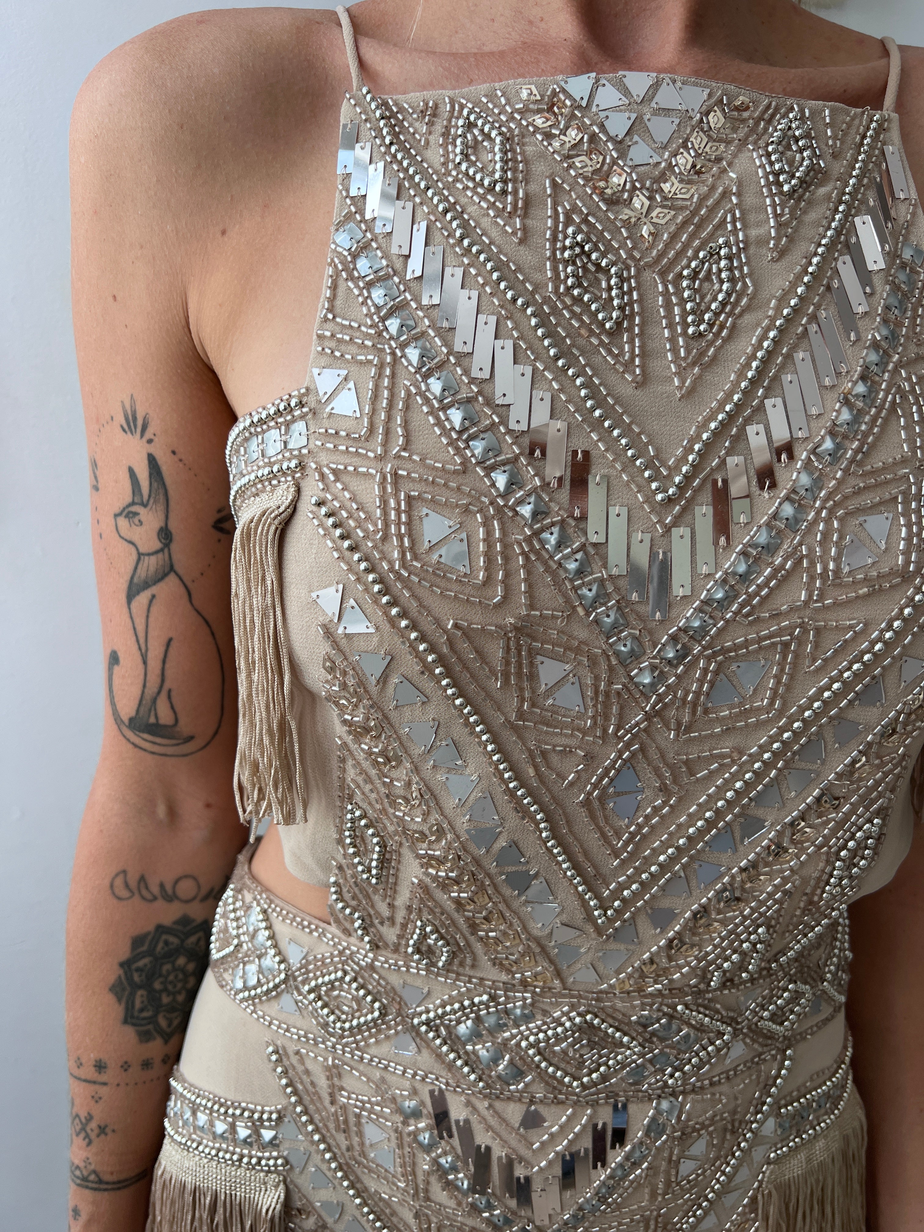 Champagne Tassel Dress | Dresses