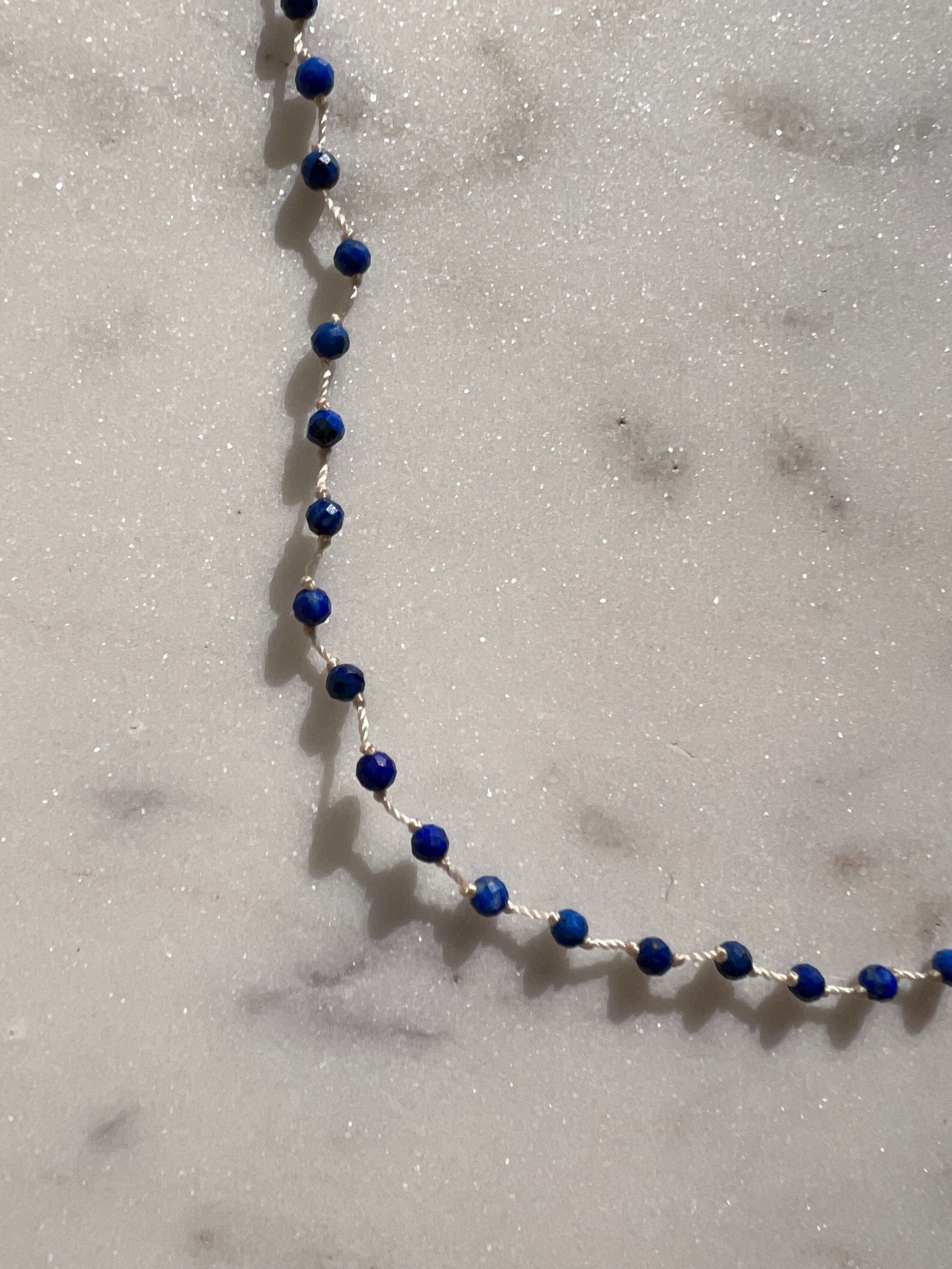 Lapis Double Knot Choker | Necklaces