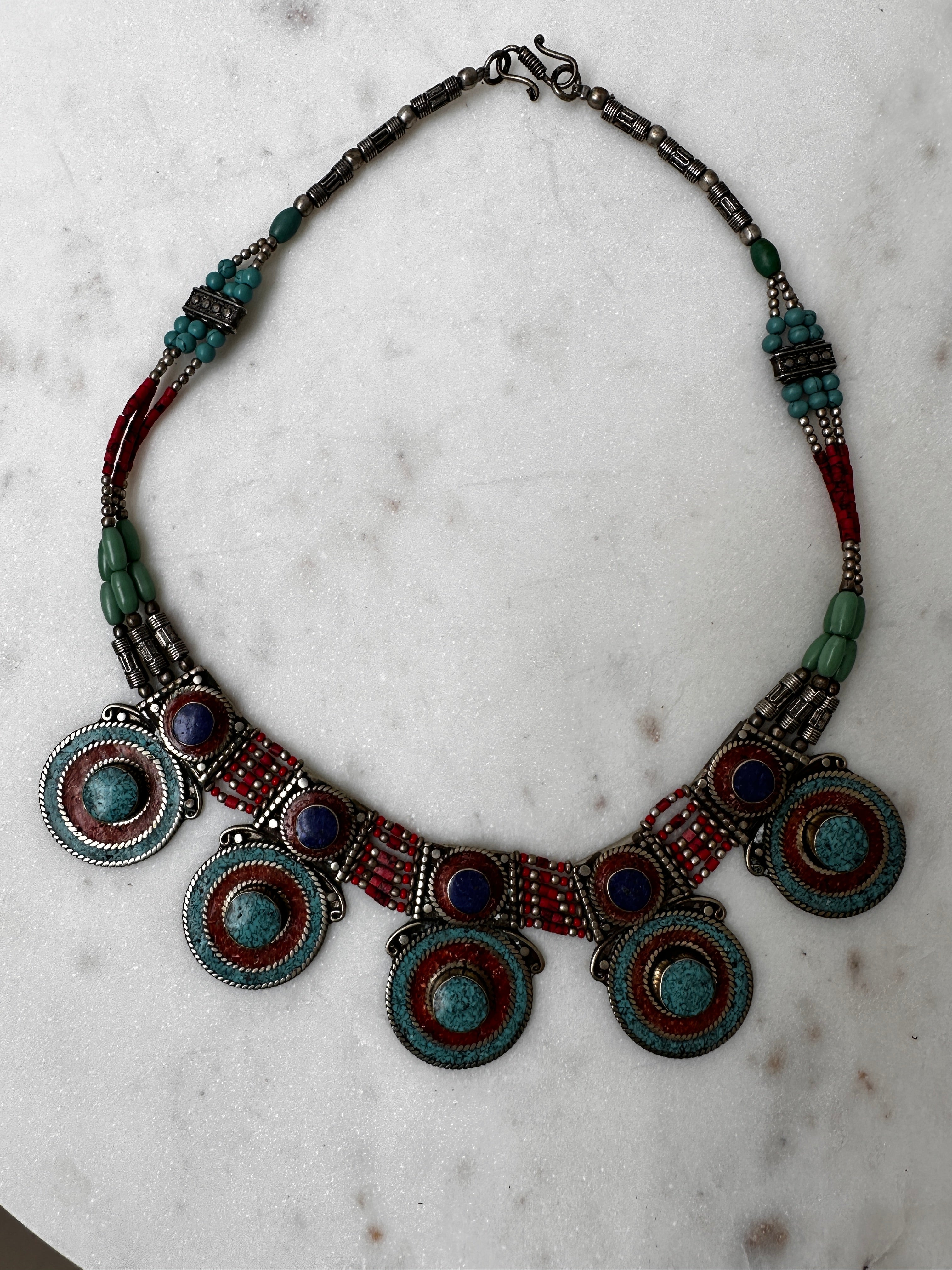 Future Nomads Necklaces Multi Disc Pendant Necklace