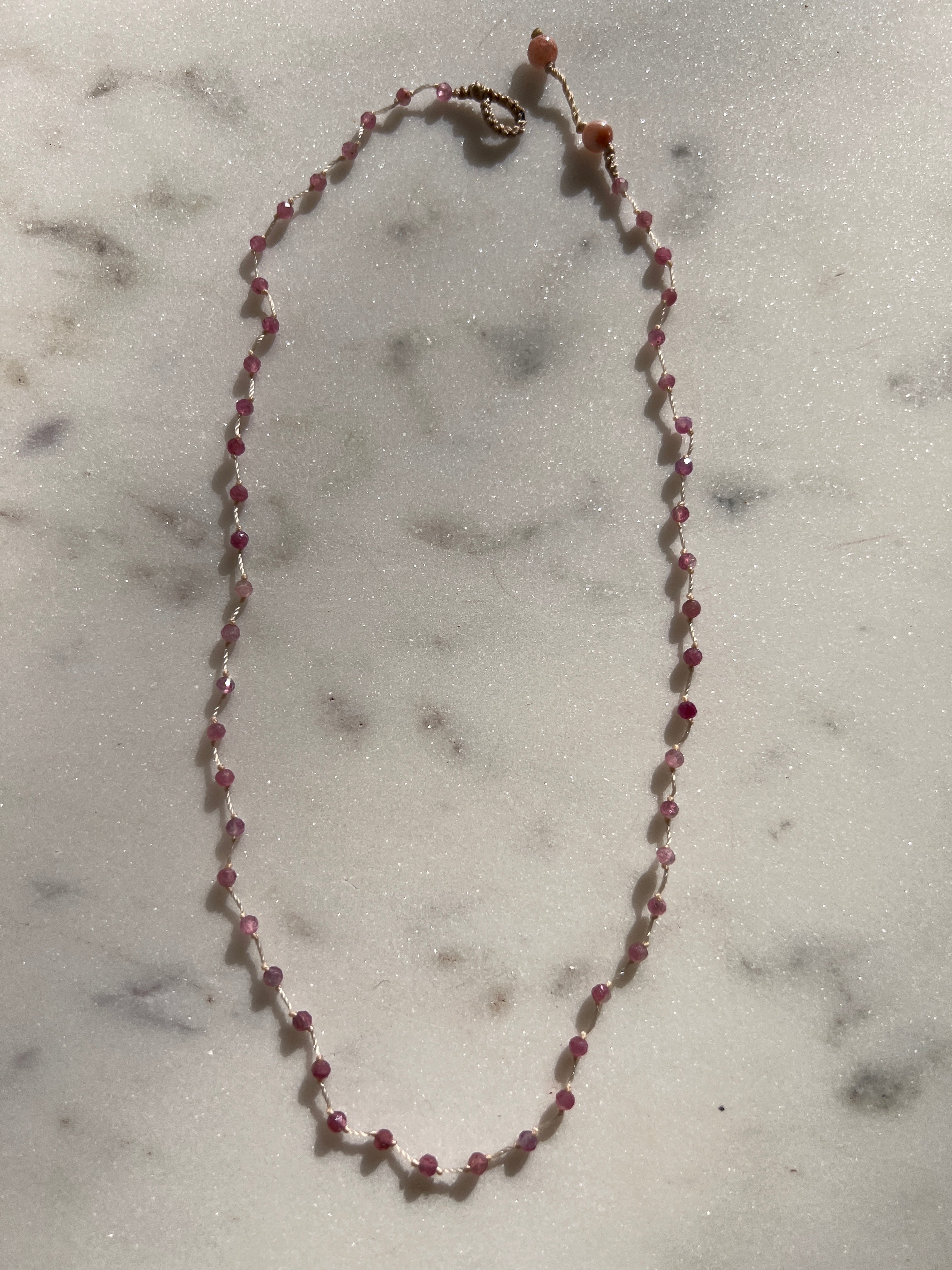 Future Nomads Necklaces Tourmaline Double Knot Choker