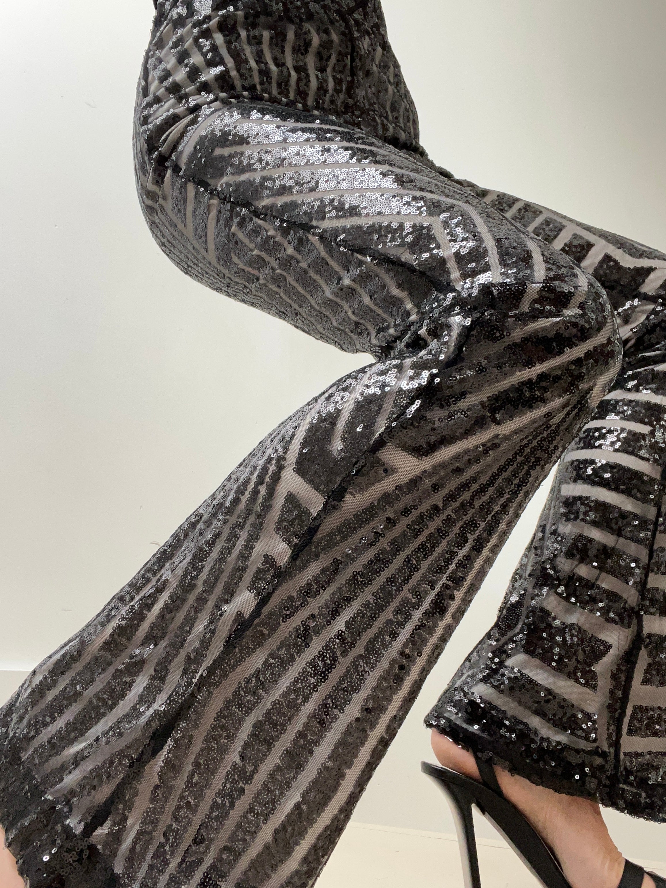 Future Nomads Pants Deco Sequin Pants Black