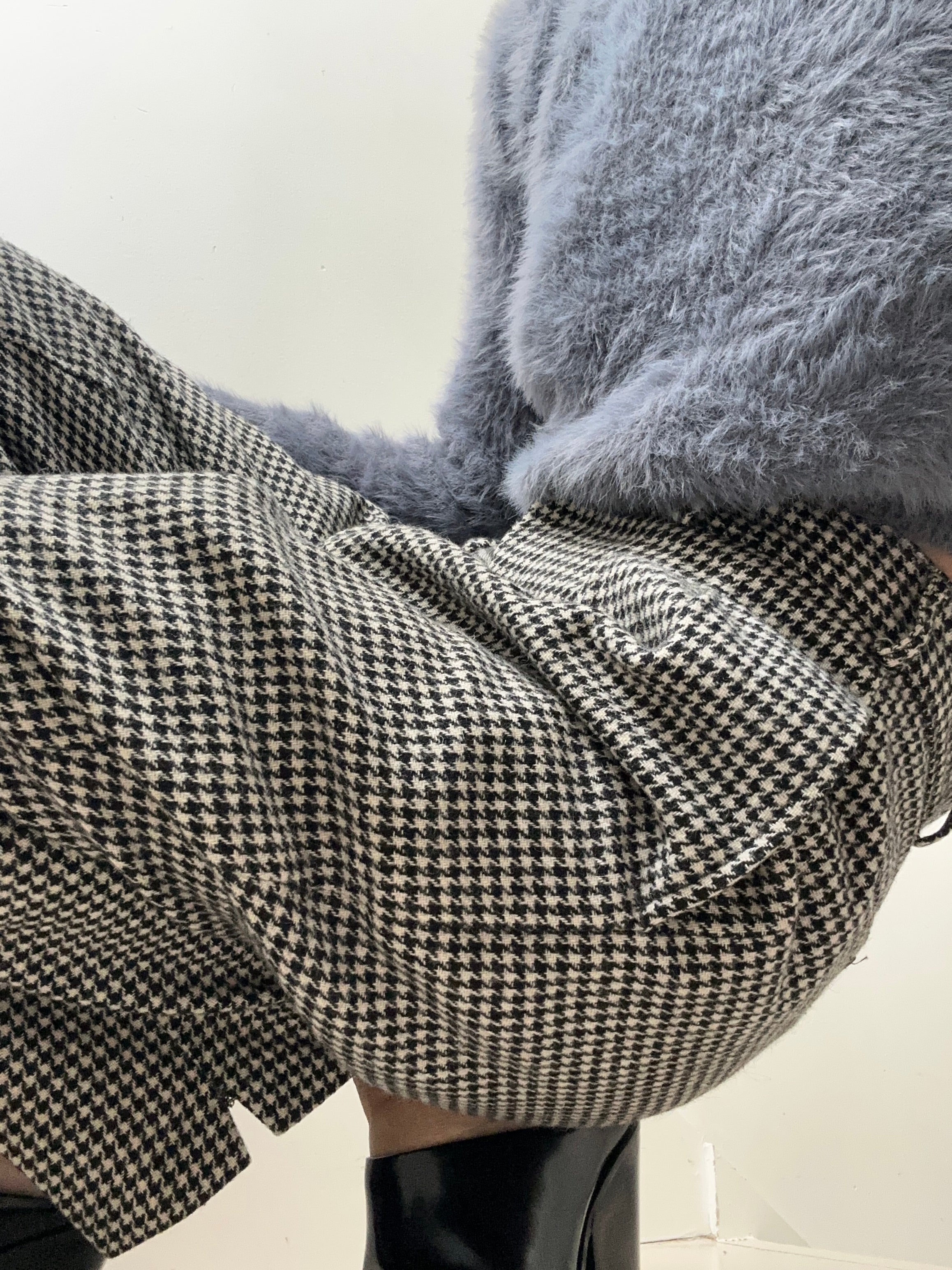 Future Nomads Pants Med-Large Black & White Houndstooth Vintage Pant