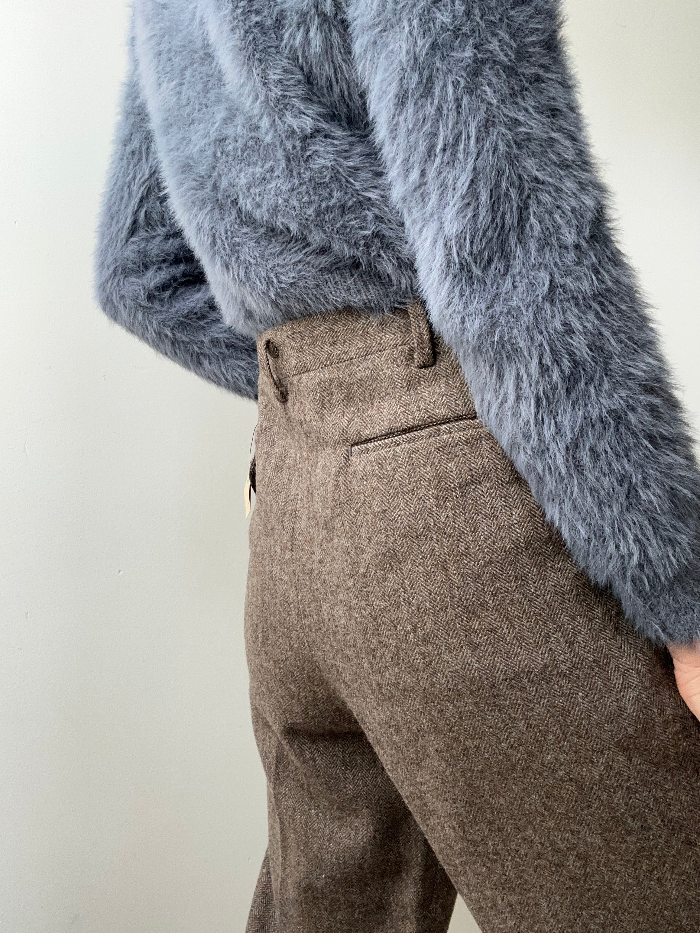 Future Nomads Pants Medium Brown Wool Japan Vintage Pants