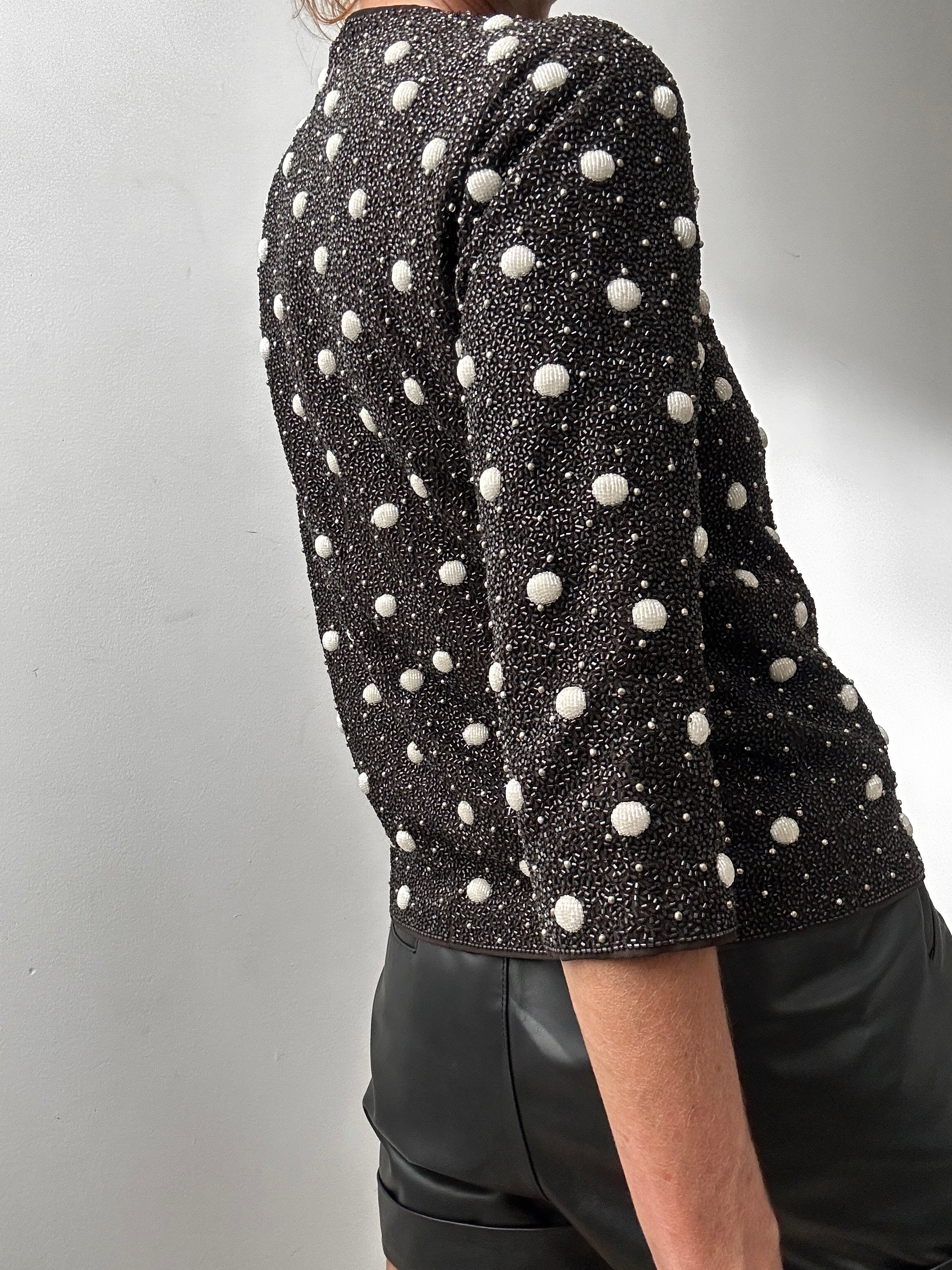 Ganni Tops EU 34 / UK 6 Ganni Long Sleeve Dots Sequin Top