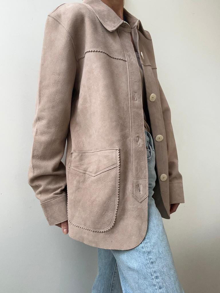 Idyllwind Tan Daisett Suede Jacket Beige | Jackets