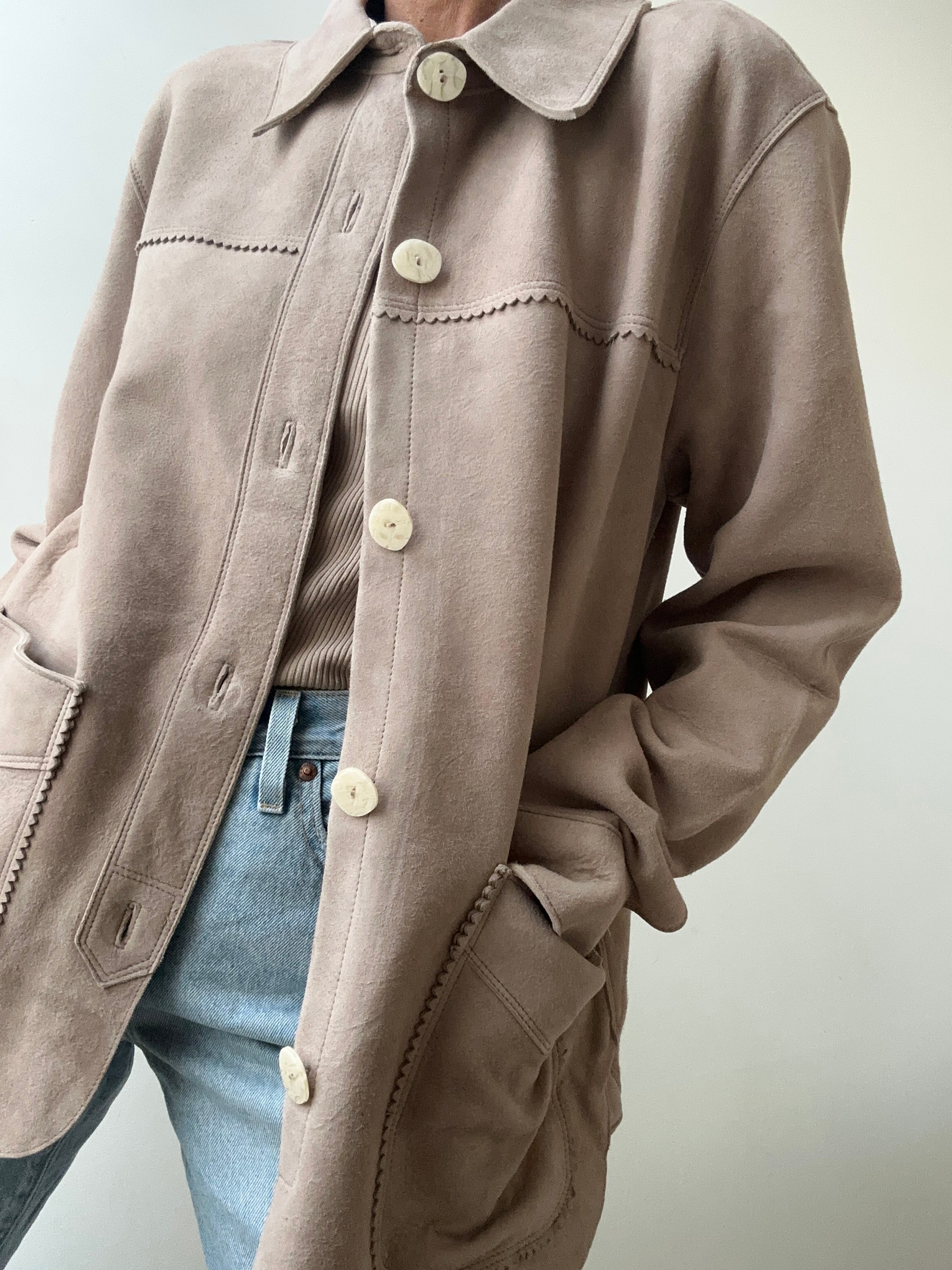 Idyllwind Tan Daisett Suede Jacket Beige | Jackets