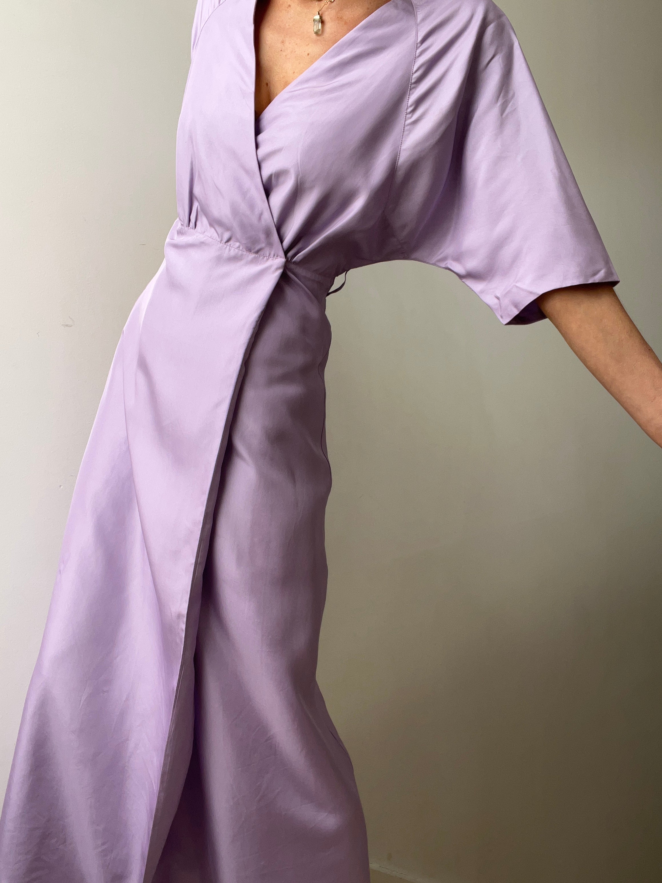 Les Coyotes Lavender Wrap Dress | Dresses