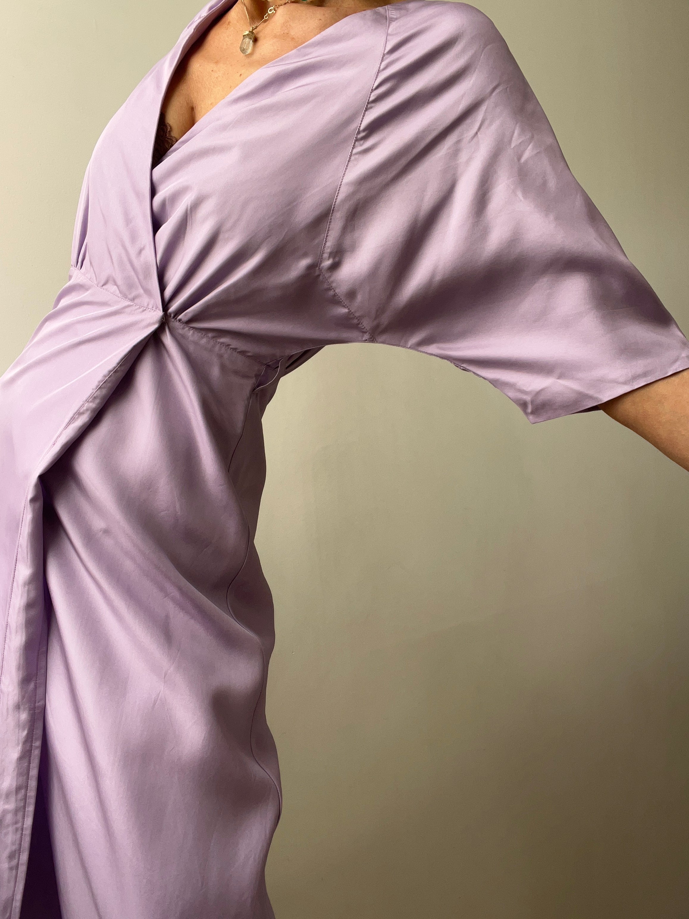 Les Coyotes Lavender Wrap Dress | Dresses