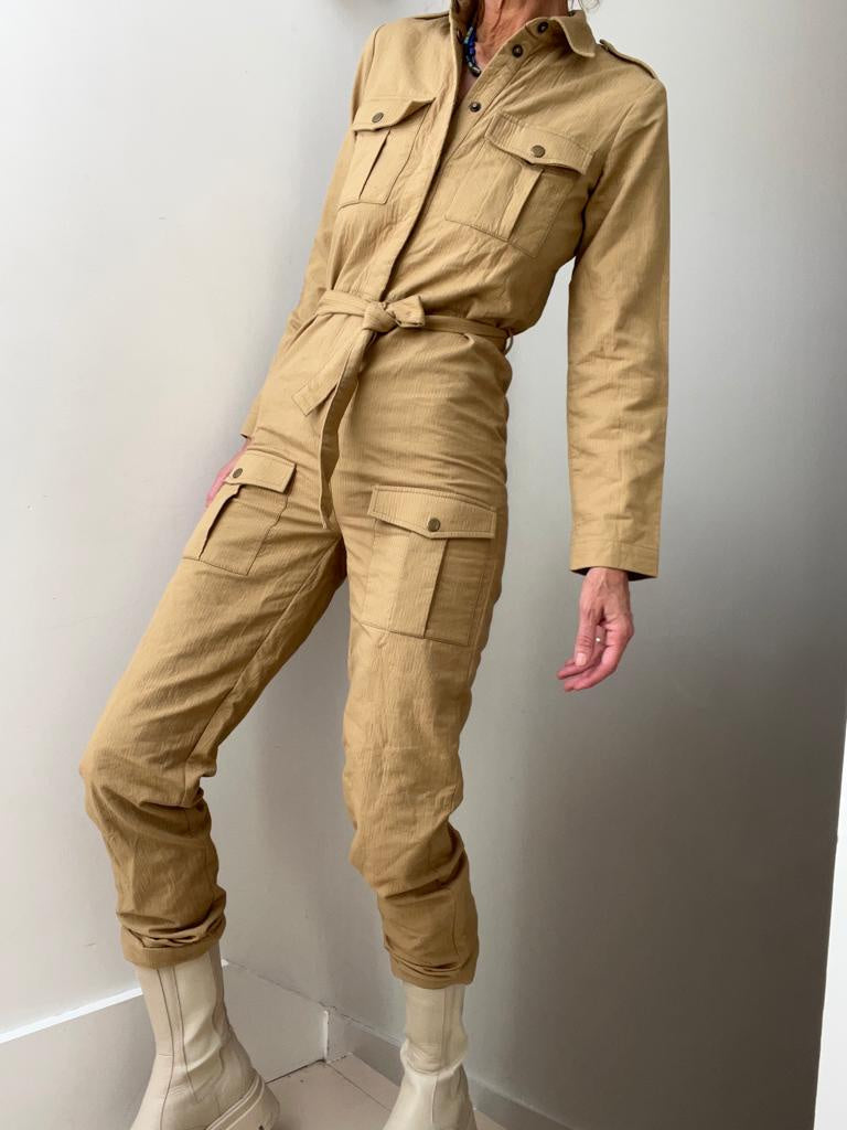 Les Coyotes Des Paris Jumpsuits Les Coyote Tan Jumpsuit