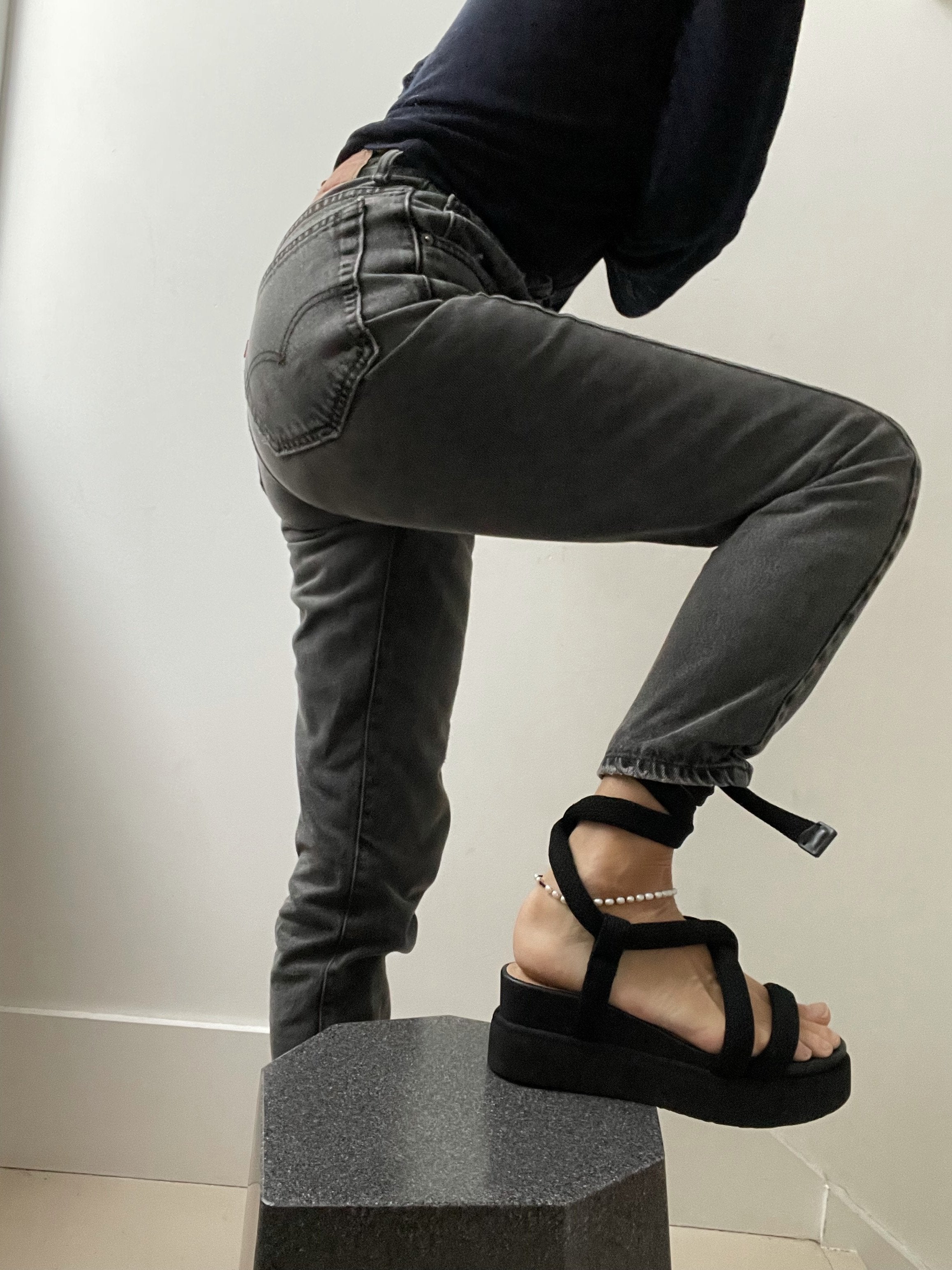 Levis Jeans Black Redone Levis