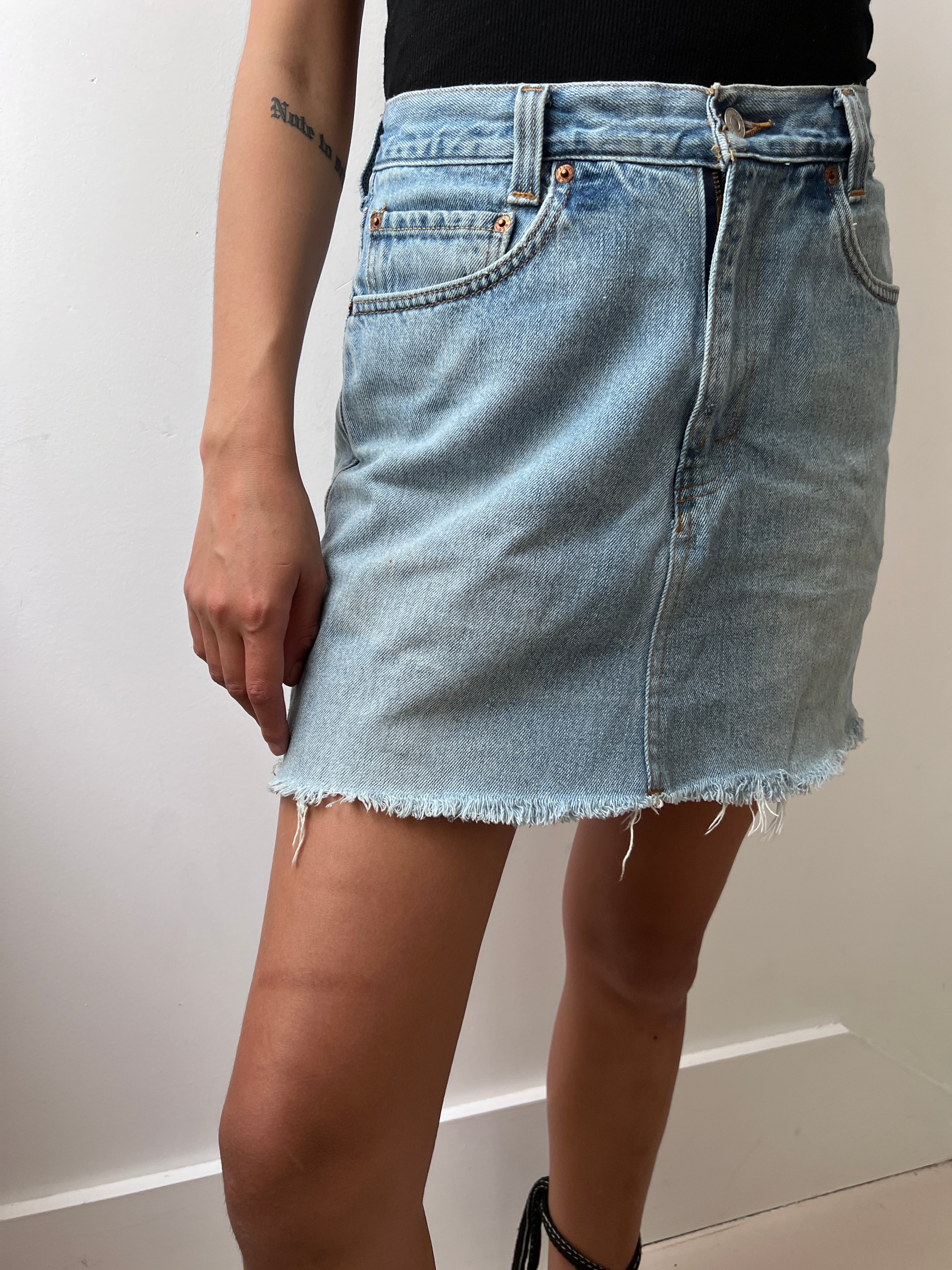 Vintage Denim Levis Skirt | Skirts
