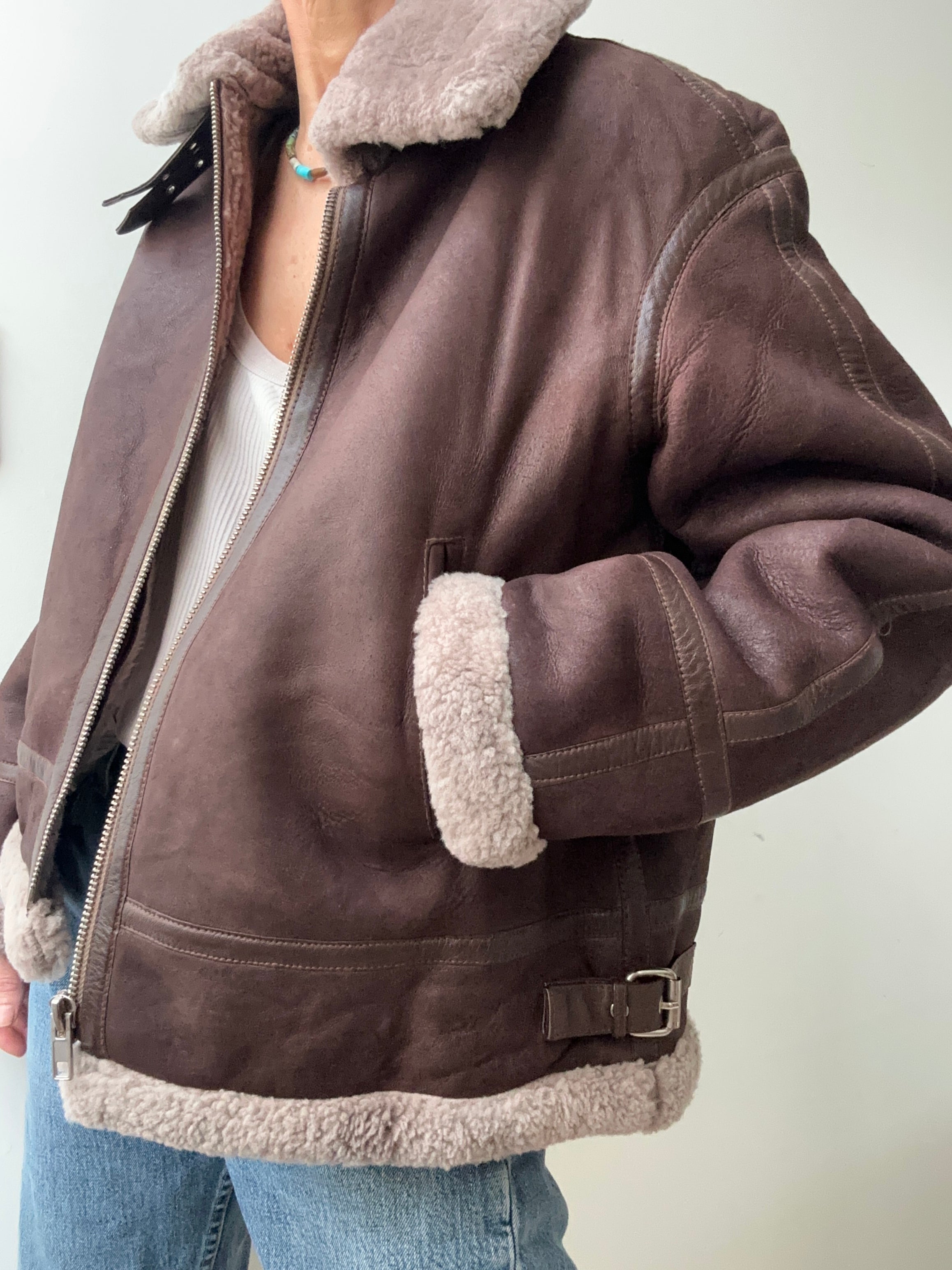 Maje Jackets Maje Shearling Jacket