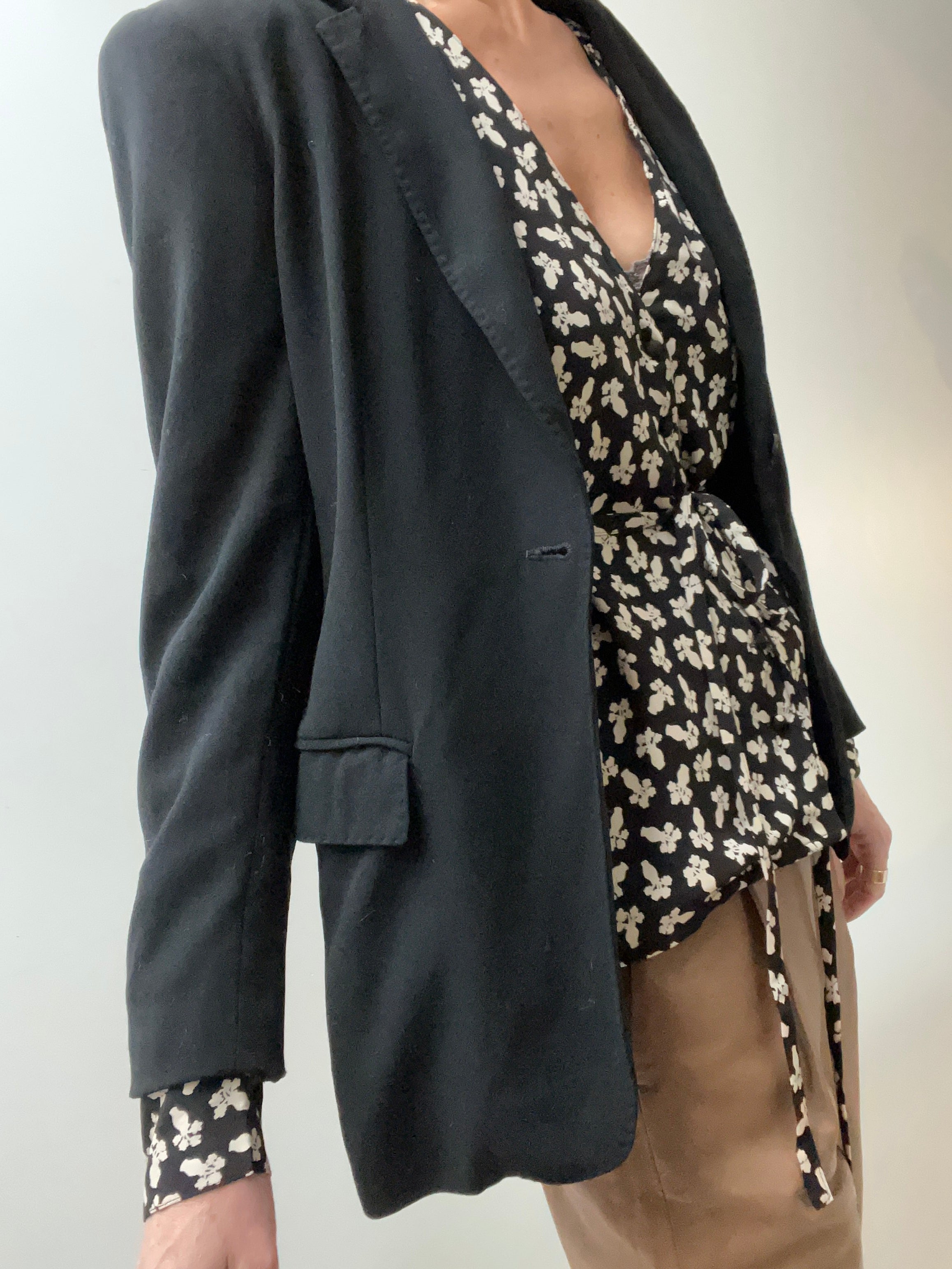 Vintage Black Fitted Blazer | Jackets