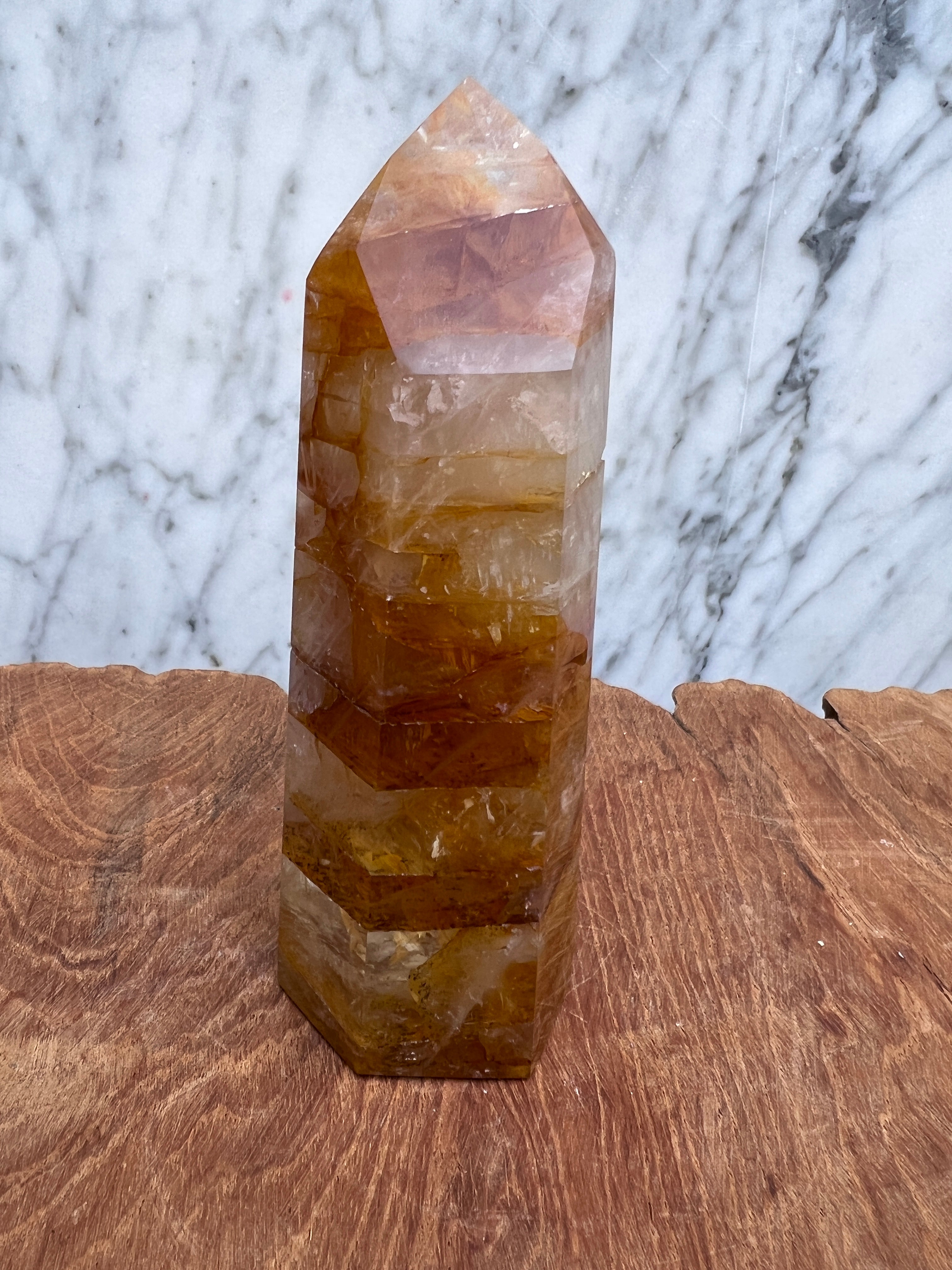 Not specified Crystals Gold Golden Quartz Point