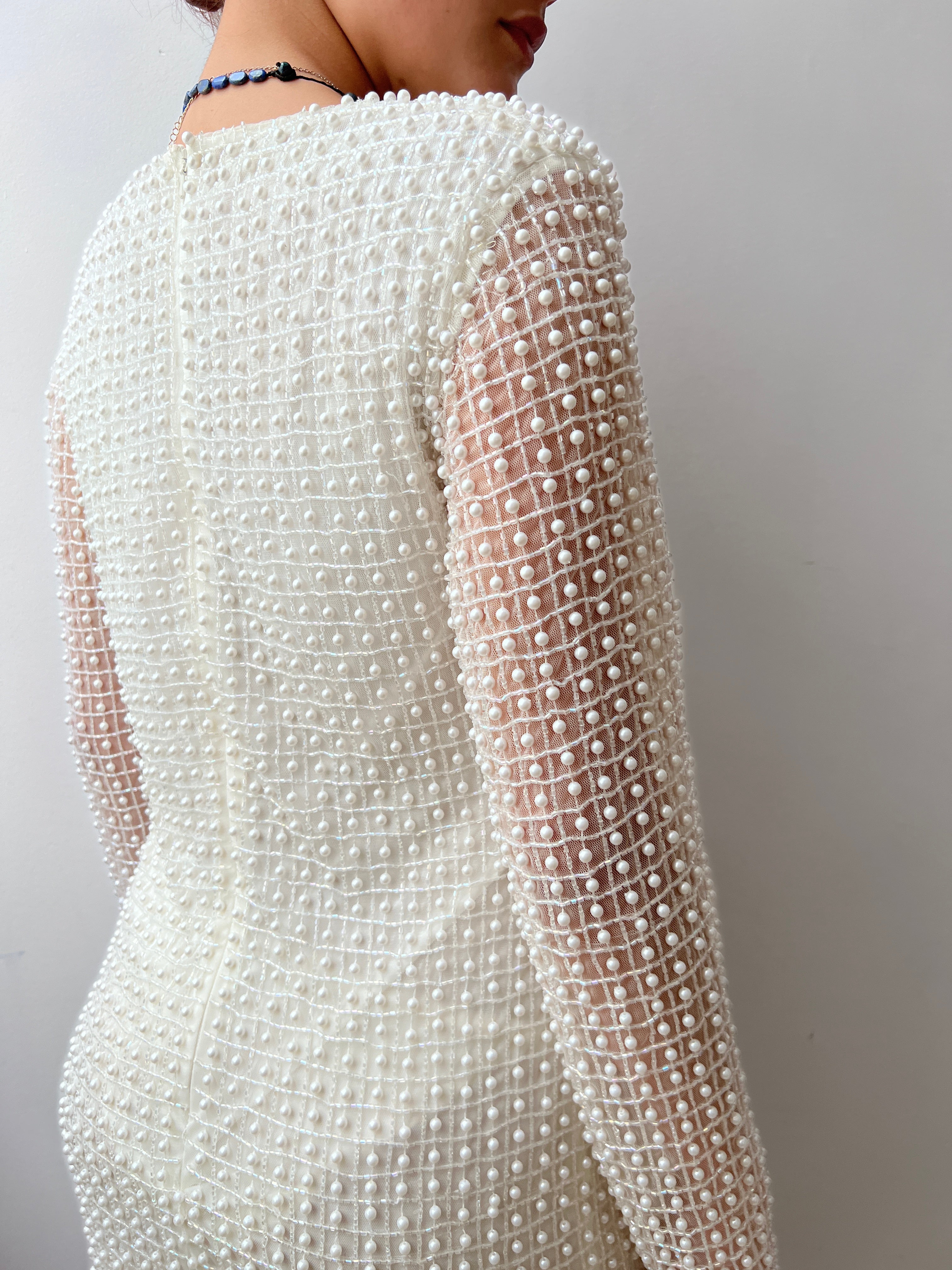 Pearl Cowl Neck Dress | Dresses