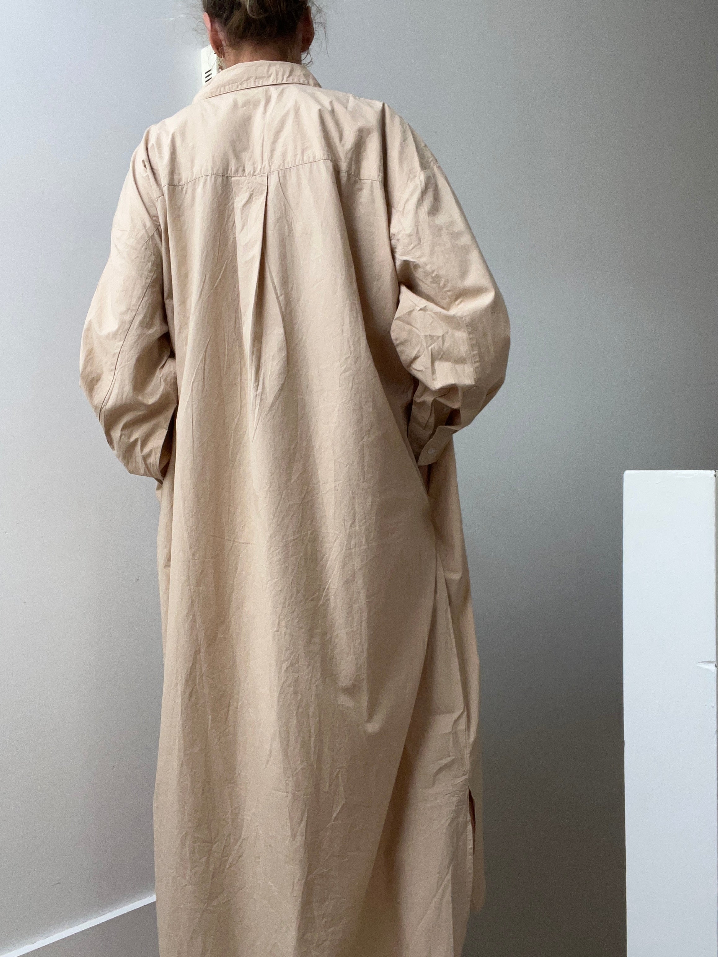 Skall Studio Dresses Edgar Shirtdress Dark Sand