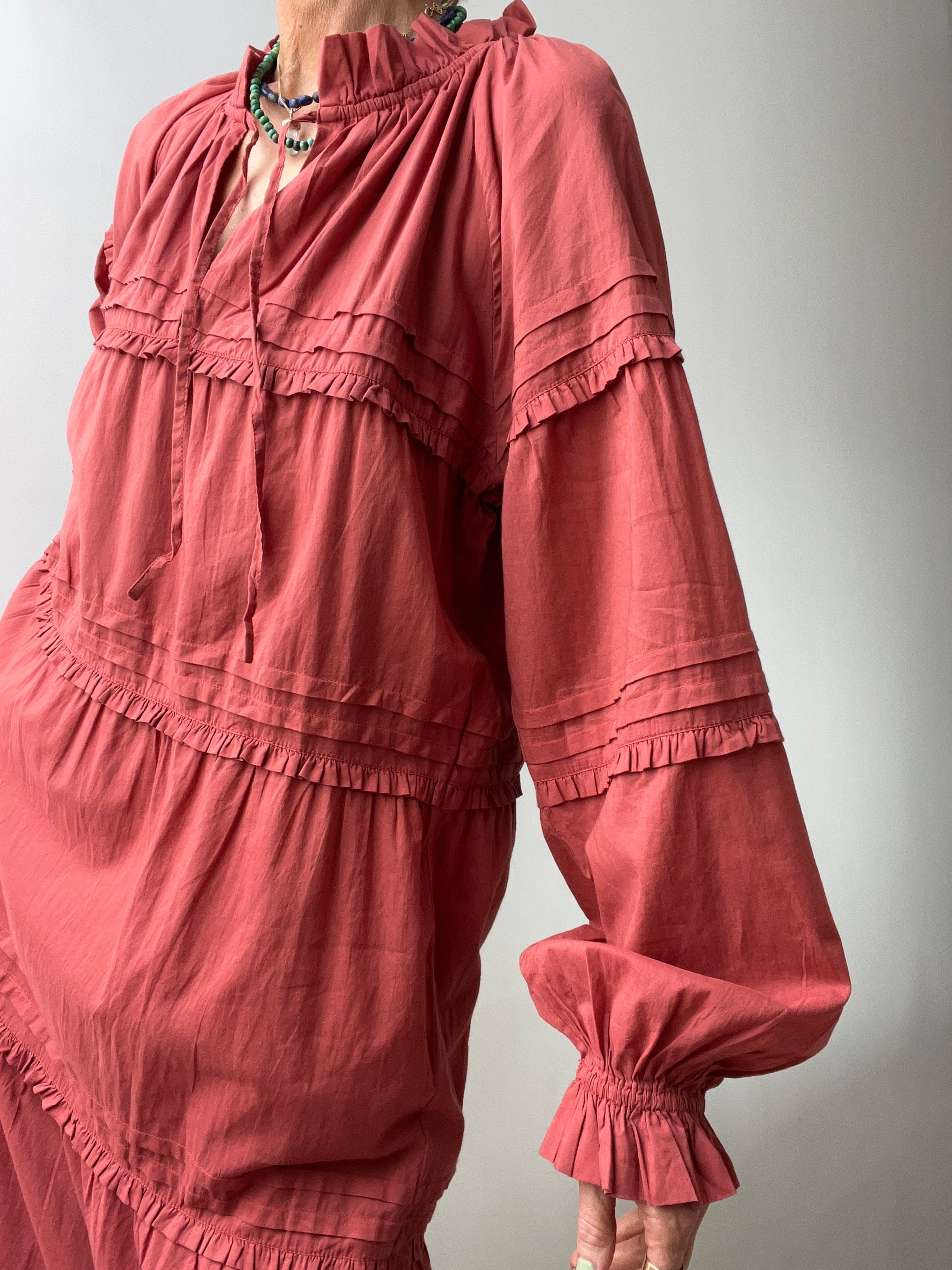 Skall Studio Aster Dress Terracotta | Dresses