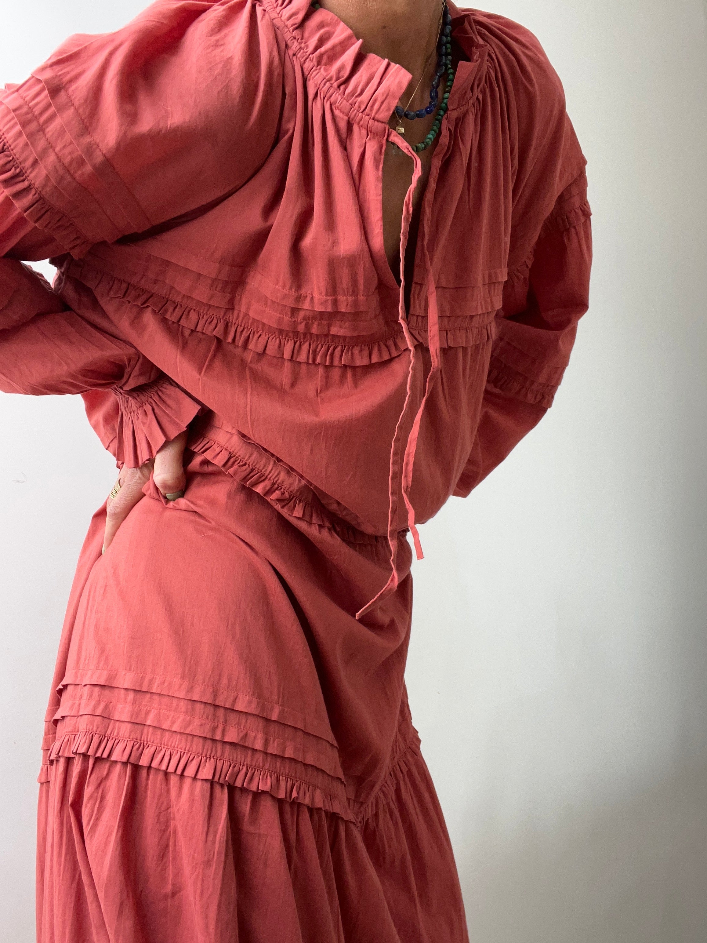Skall Studio Aster Dress Terracotta | Dresses