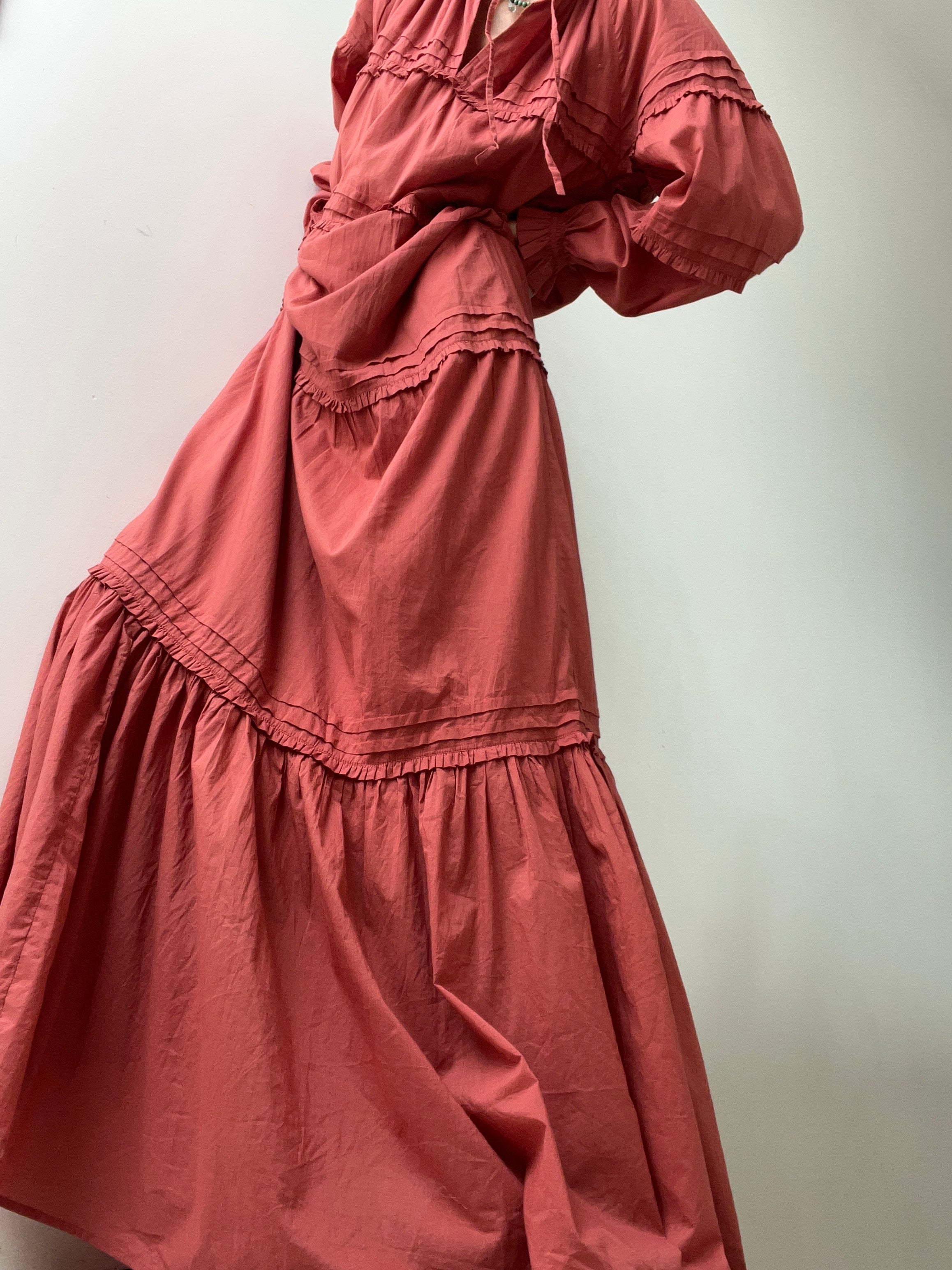 Skall Studio Aster Dress Terracotta | Dresses