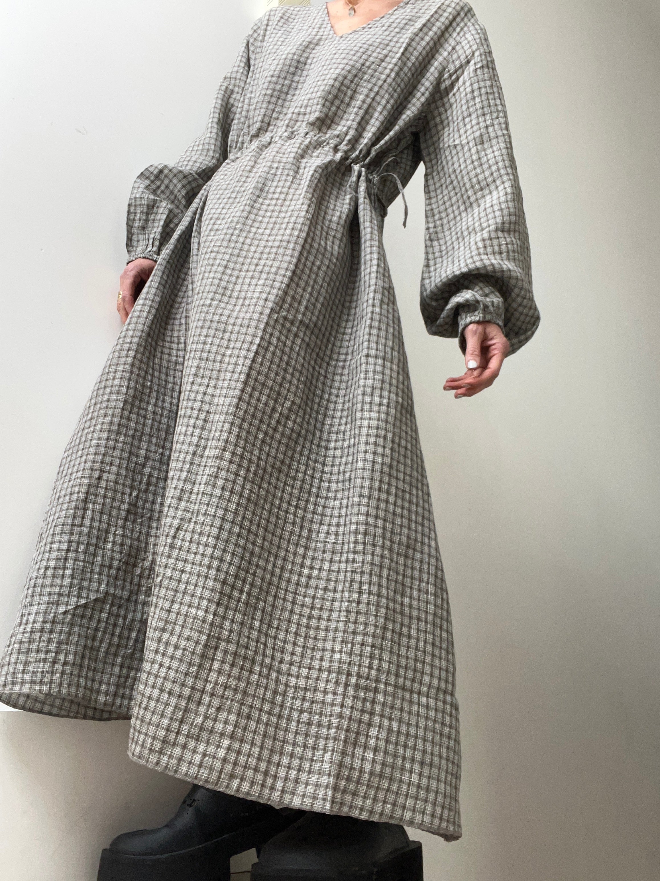 Skall Studio Dresses Skall Studio Maggie Dress Grey Check