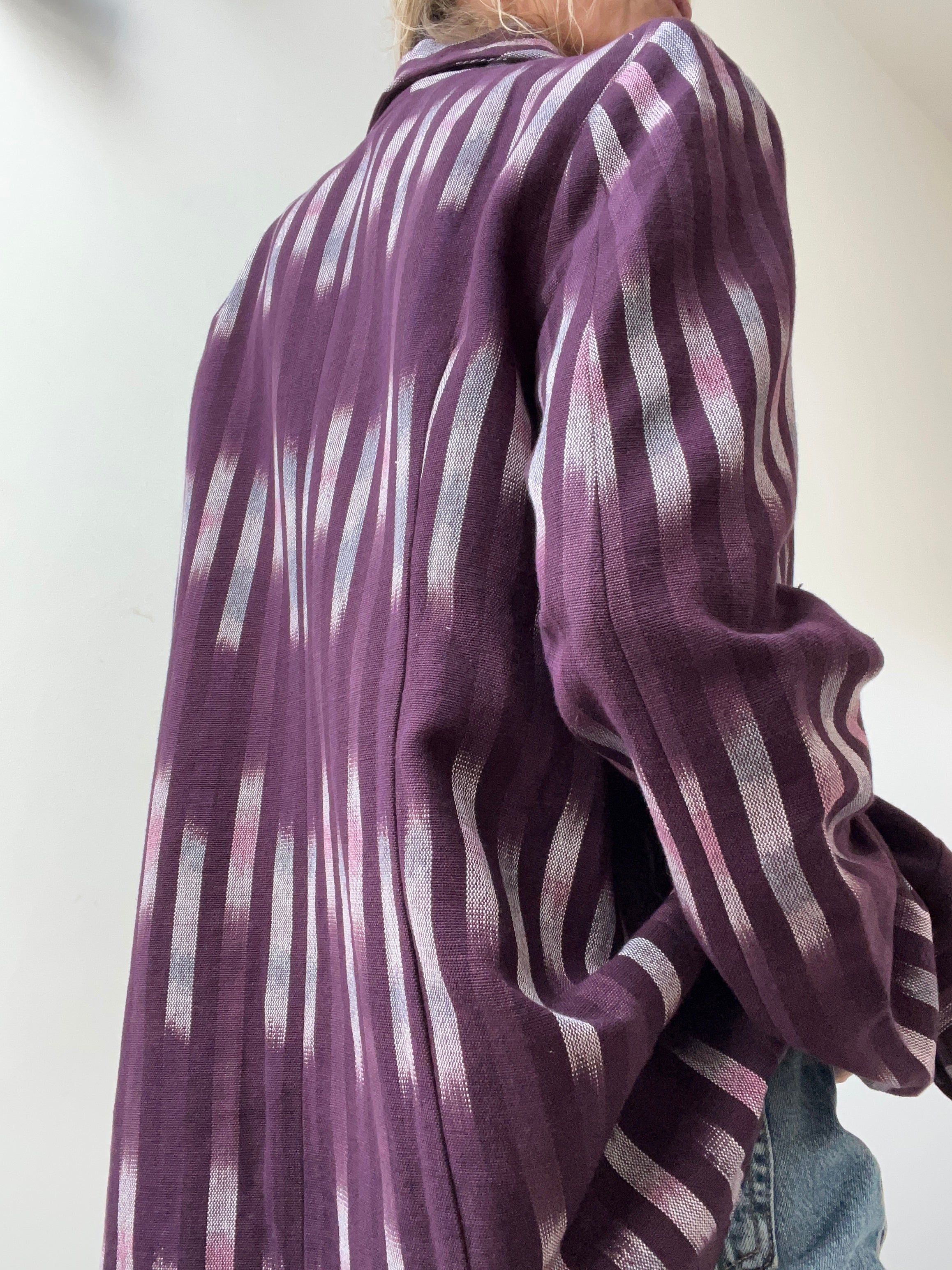 Beaded Topkapi Ikat Blazer Purple | Jackets