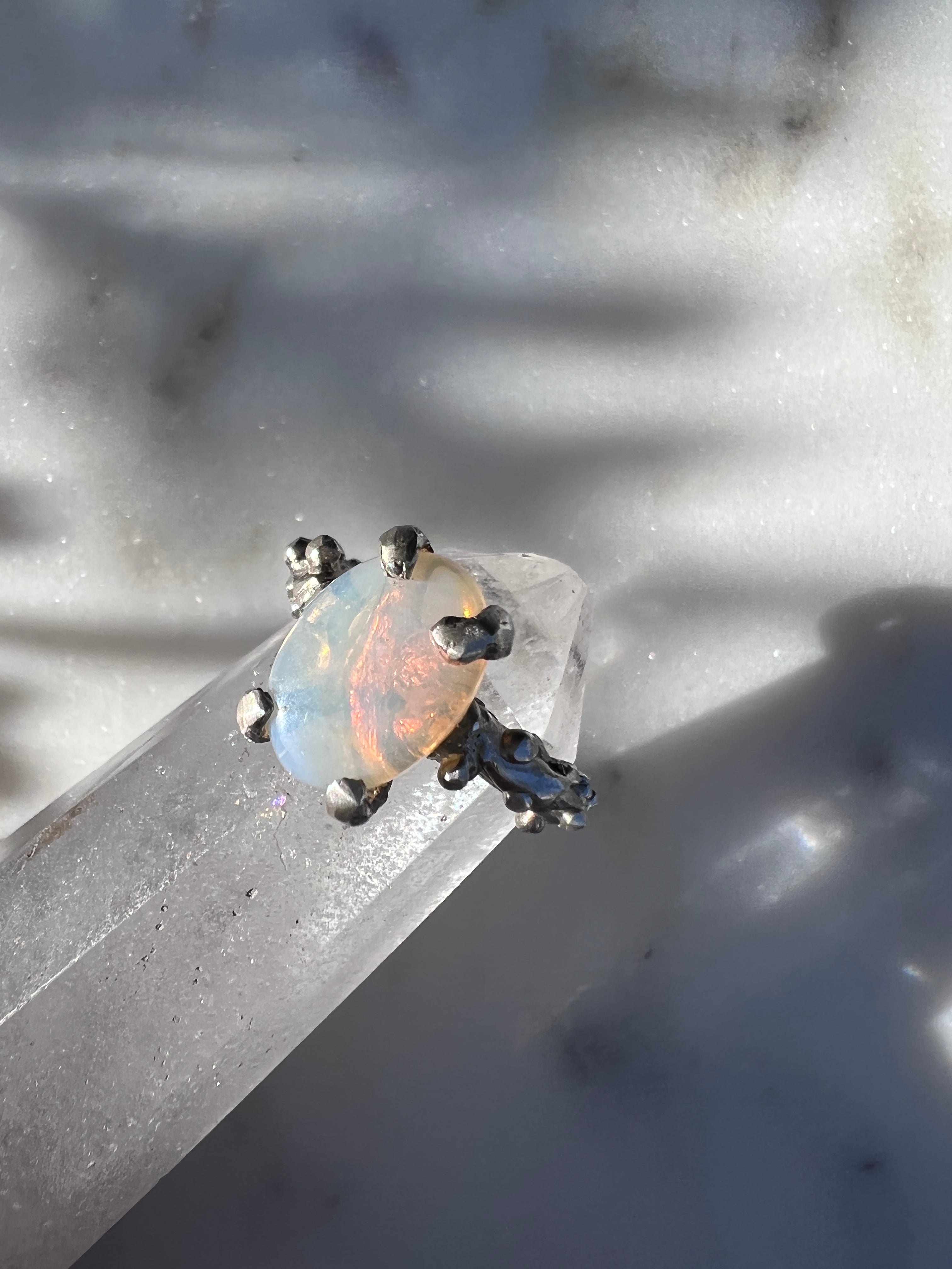 Large Opal Silver | Rings