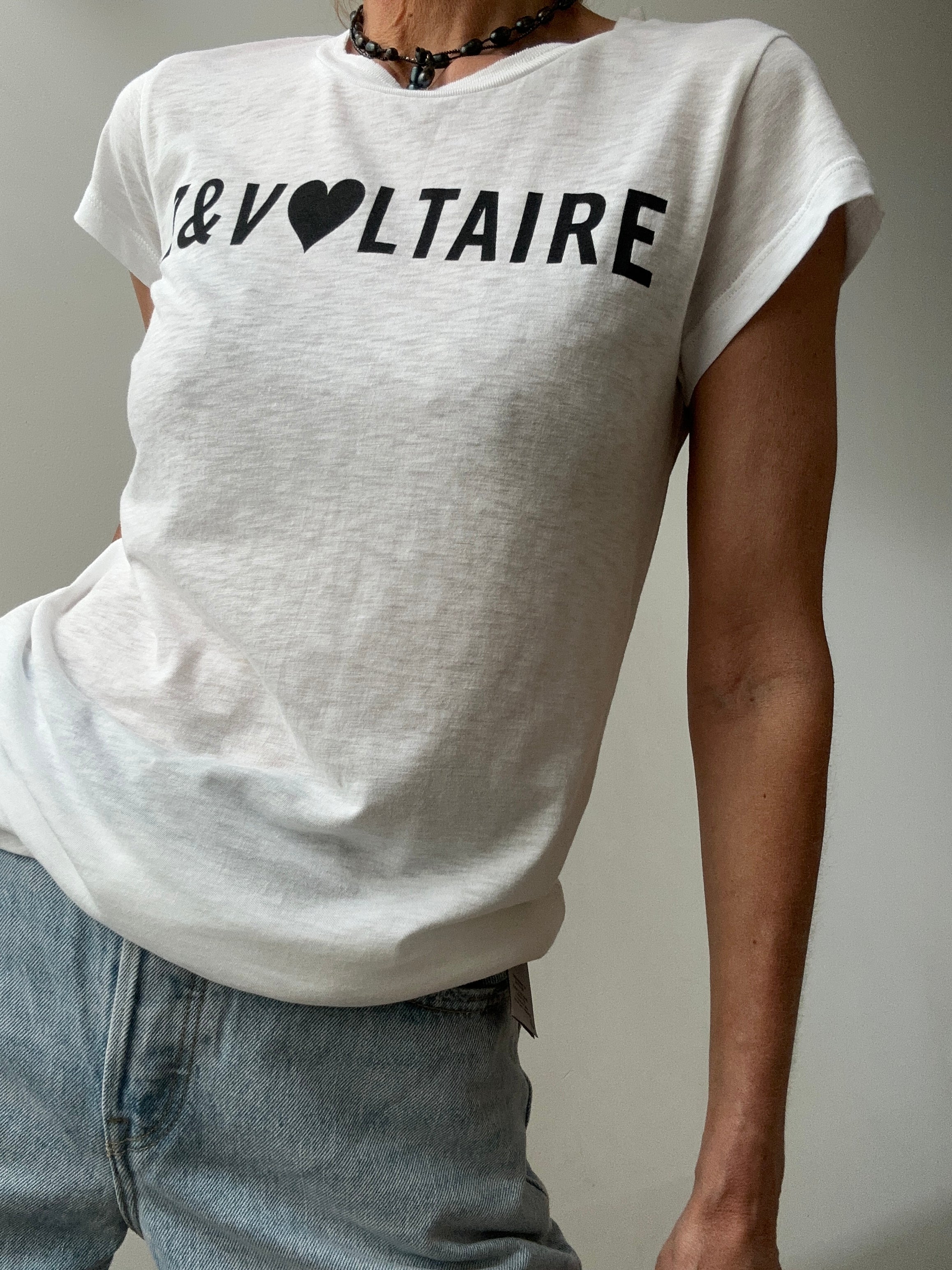 Zadig + Voltaire Tops Zadig & Voltaire Z&V Tee White