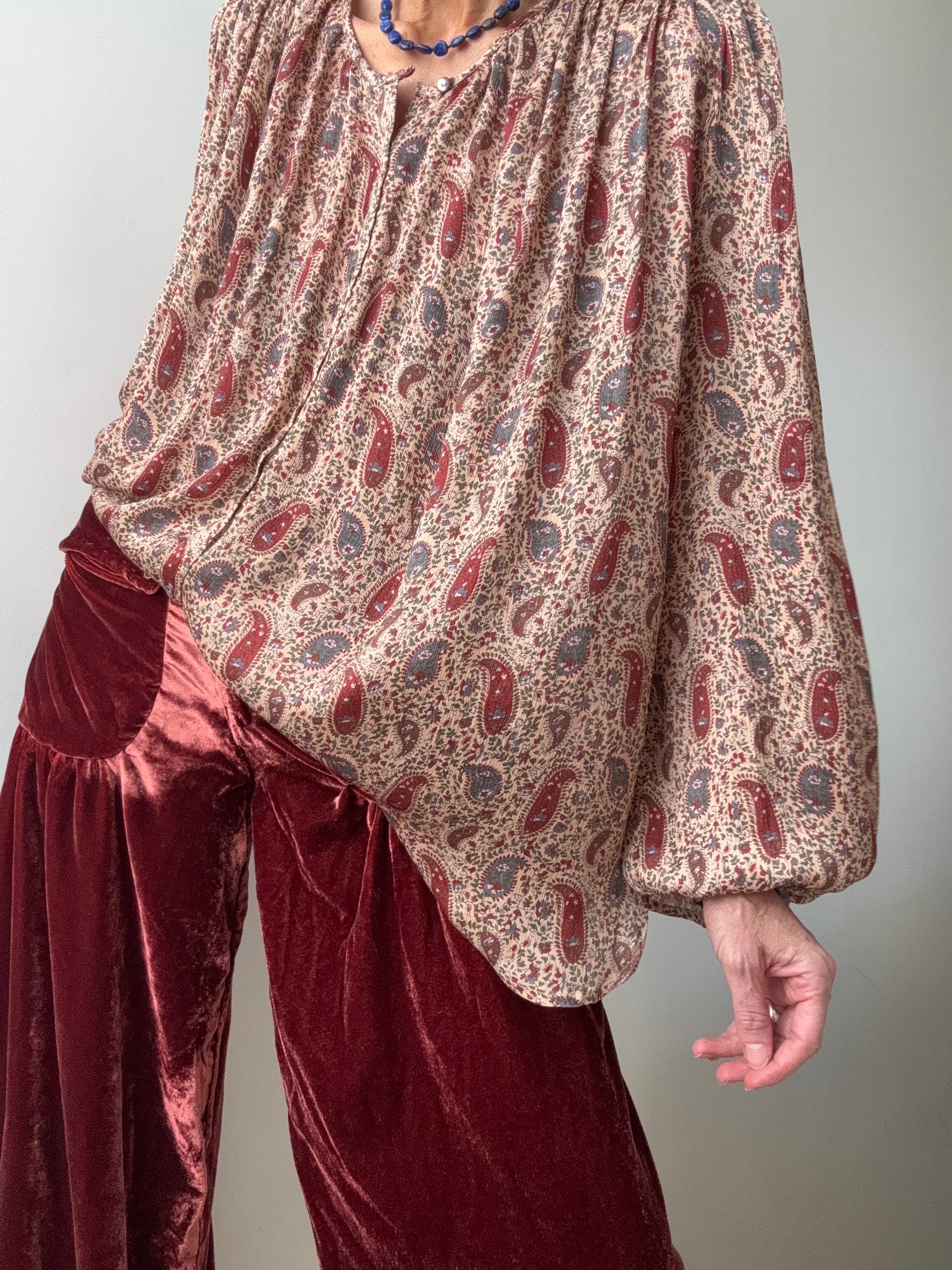 Paisley Viscose Blouse | Shirts