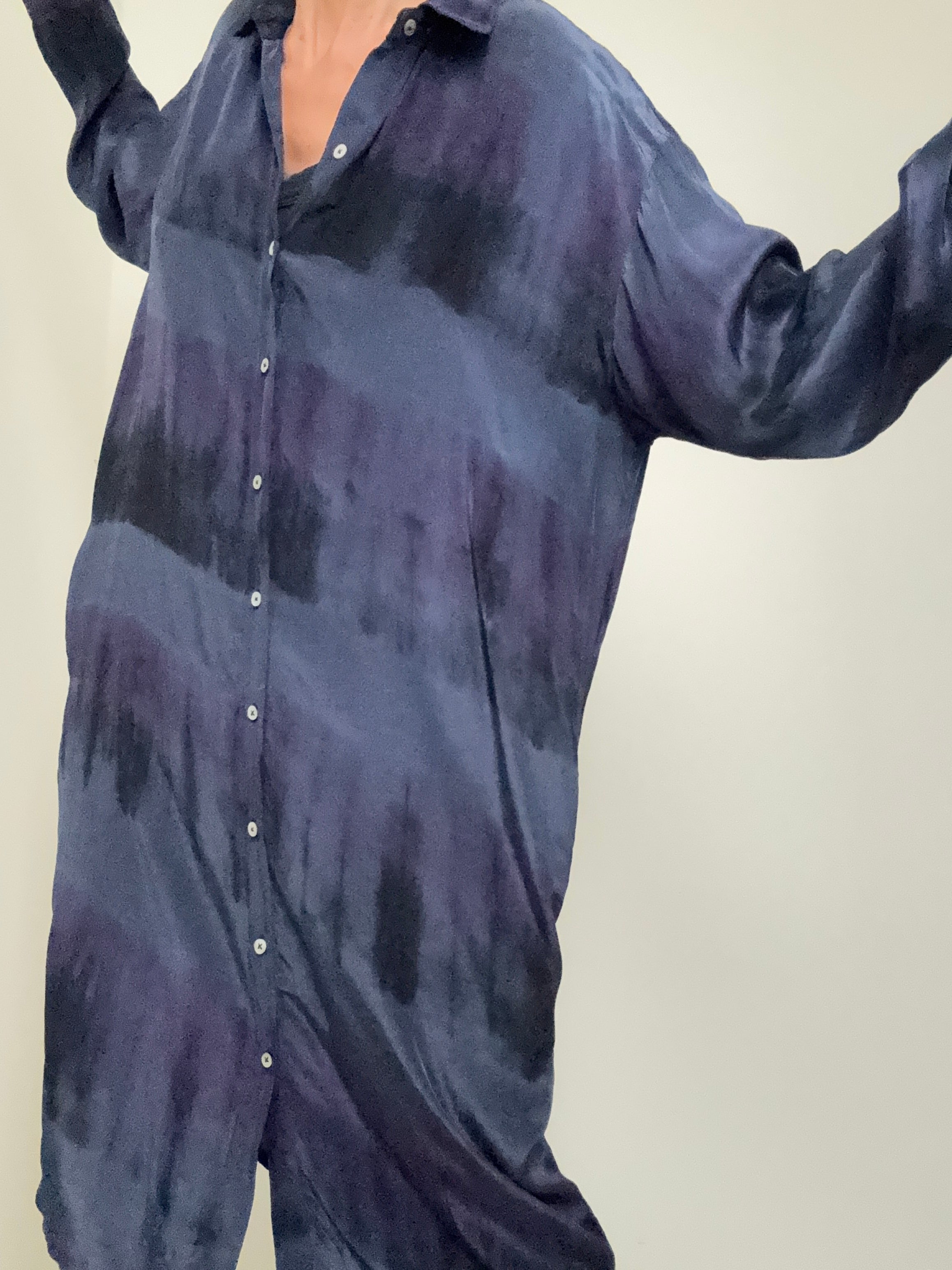 Florence Shirtdress Deep Purple | Dresses