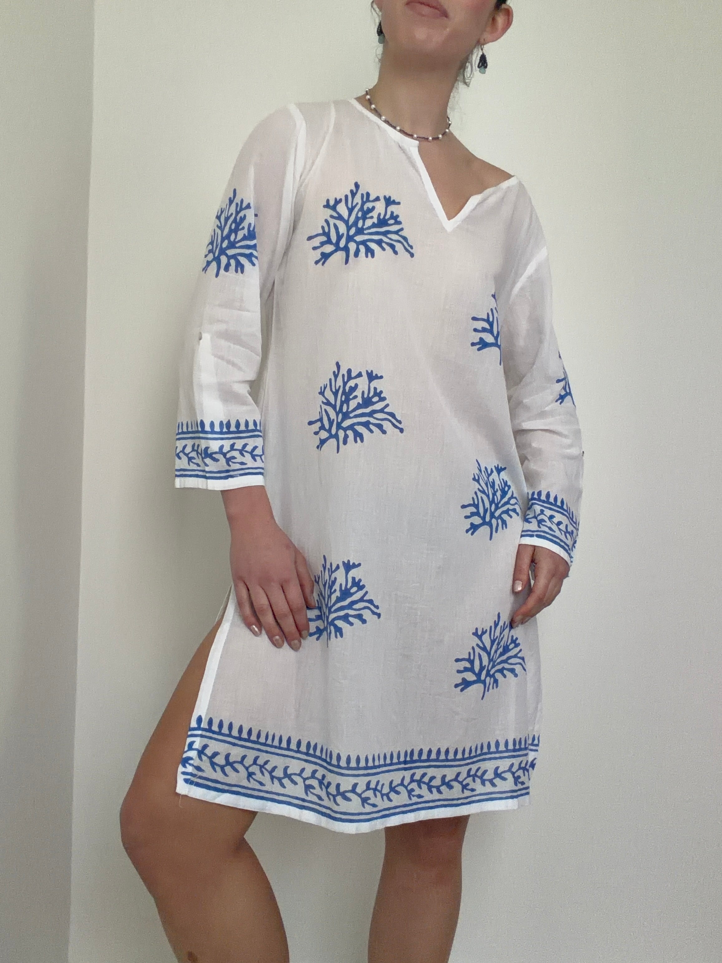 Guadalupe Short Organic Tunic White