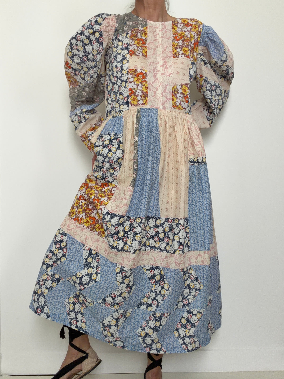 Patchwork Cotton Dress