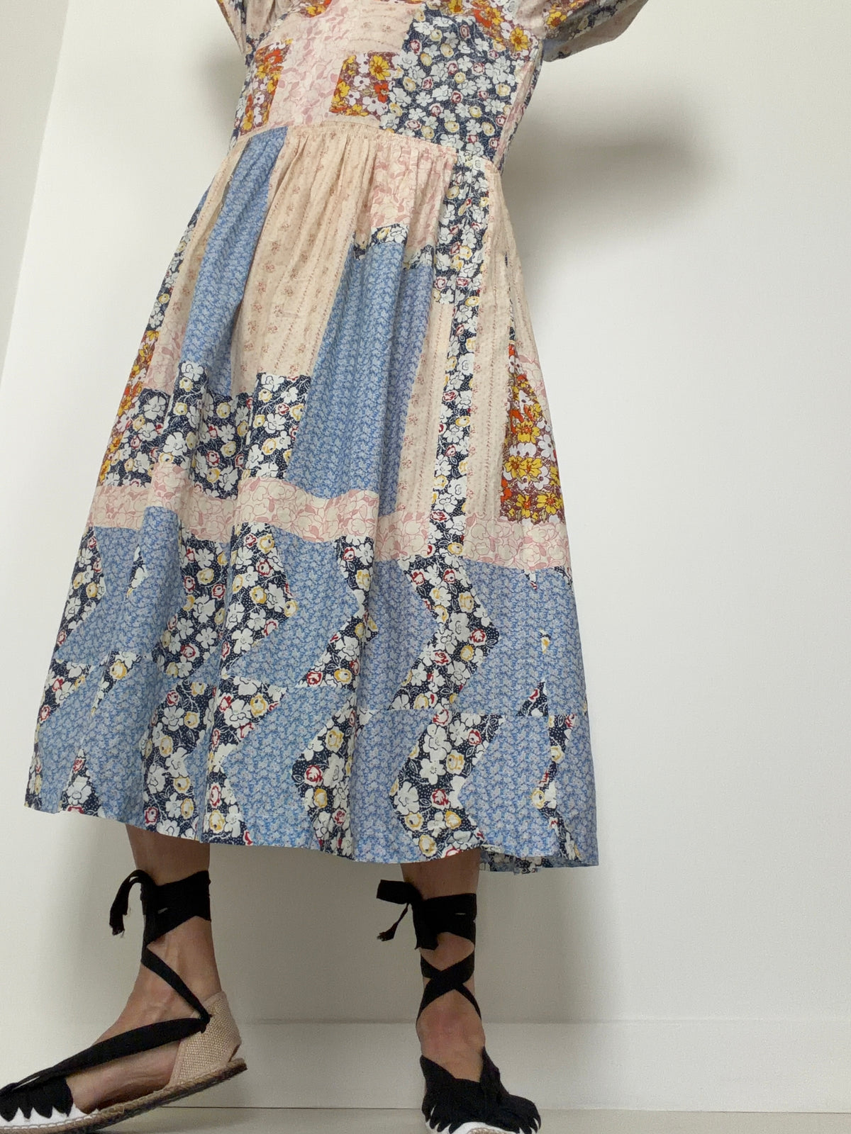 Patchwork Cotton Dress
