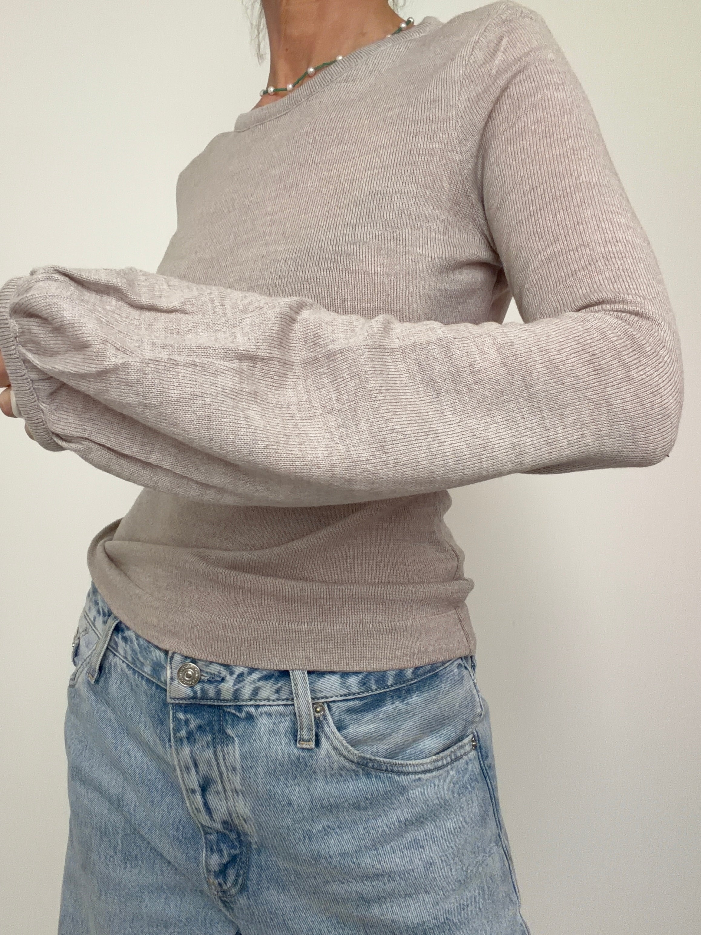 Bell Sleeve Merino Mushroom