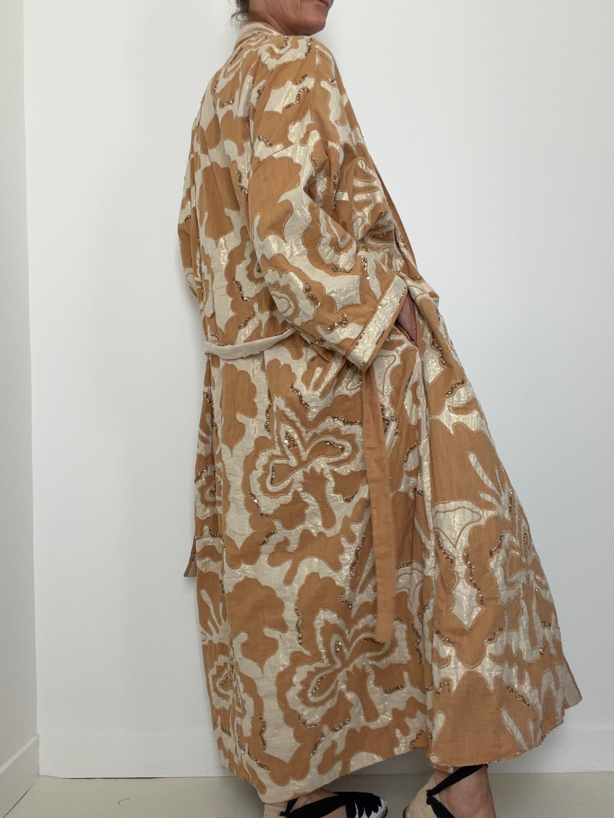 Desert Gold Embellished Robe