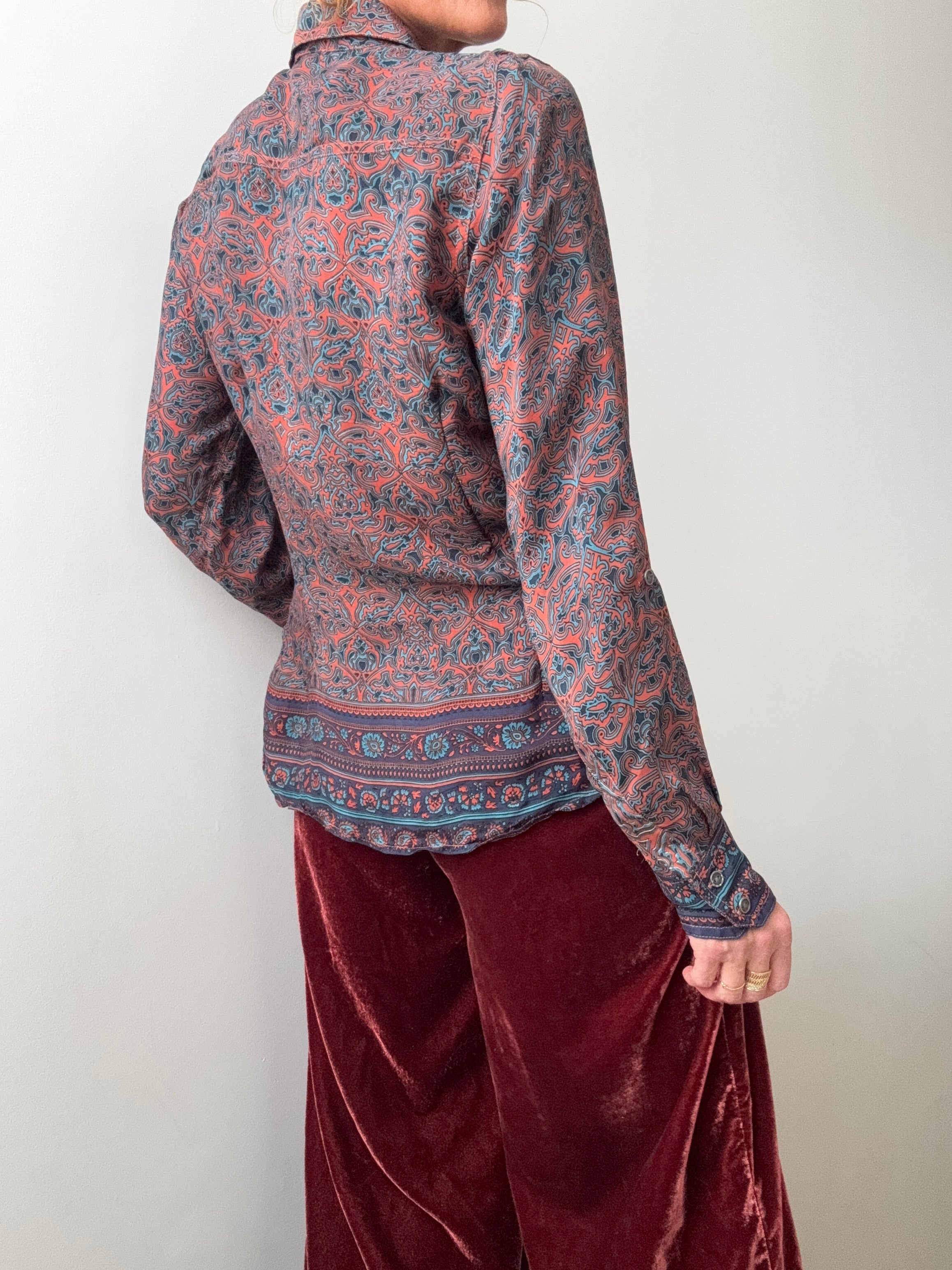 Modern Paisley Silk Shirt | Shirts