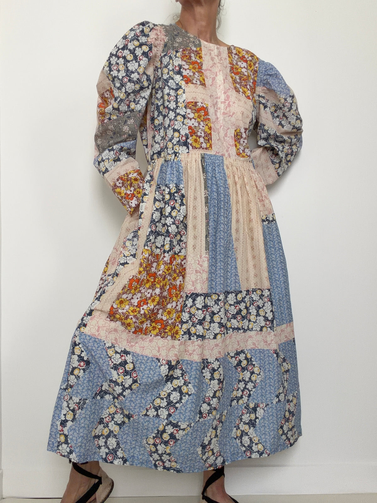 Patchwork Cotton Dress