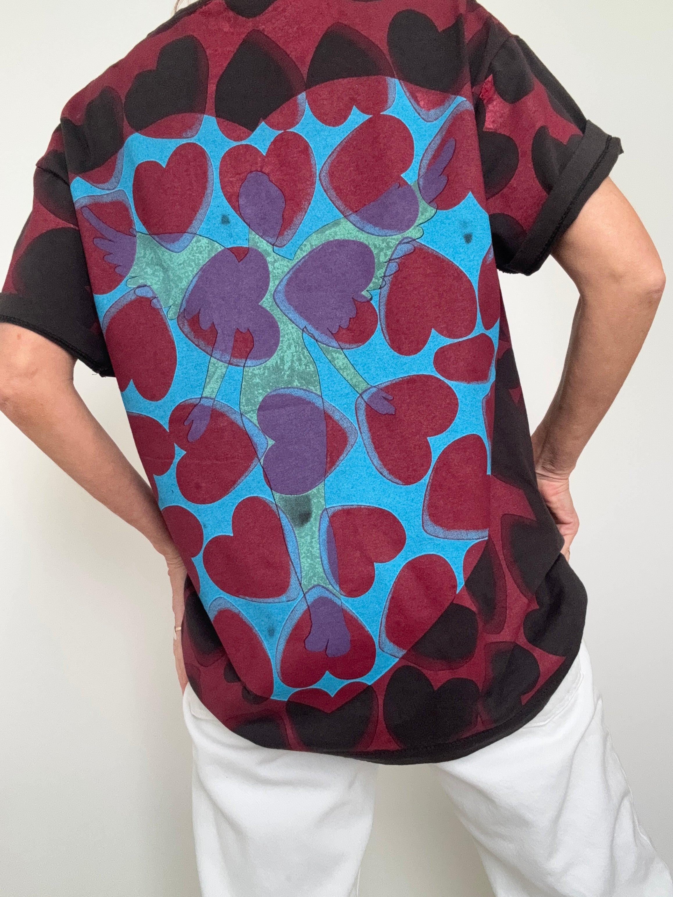 Double Print Nirvana Heart Tee