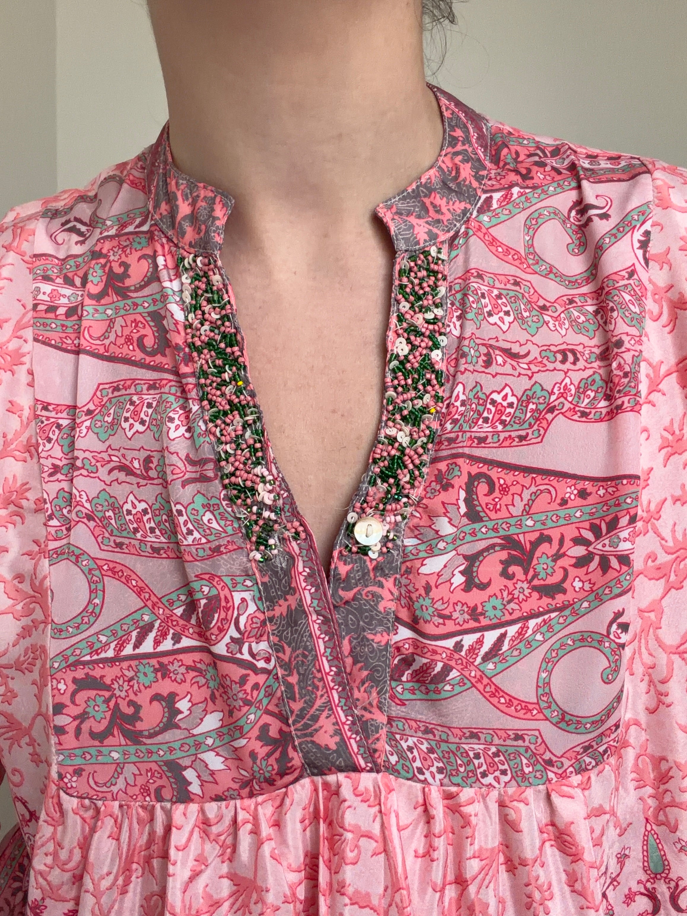 Paisley Blouse Jaipur Rose
