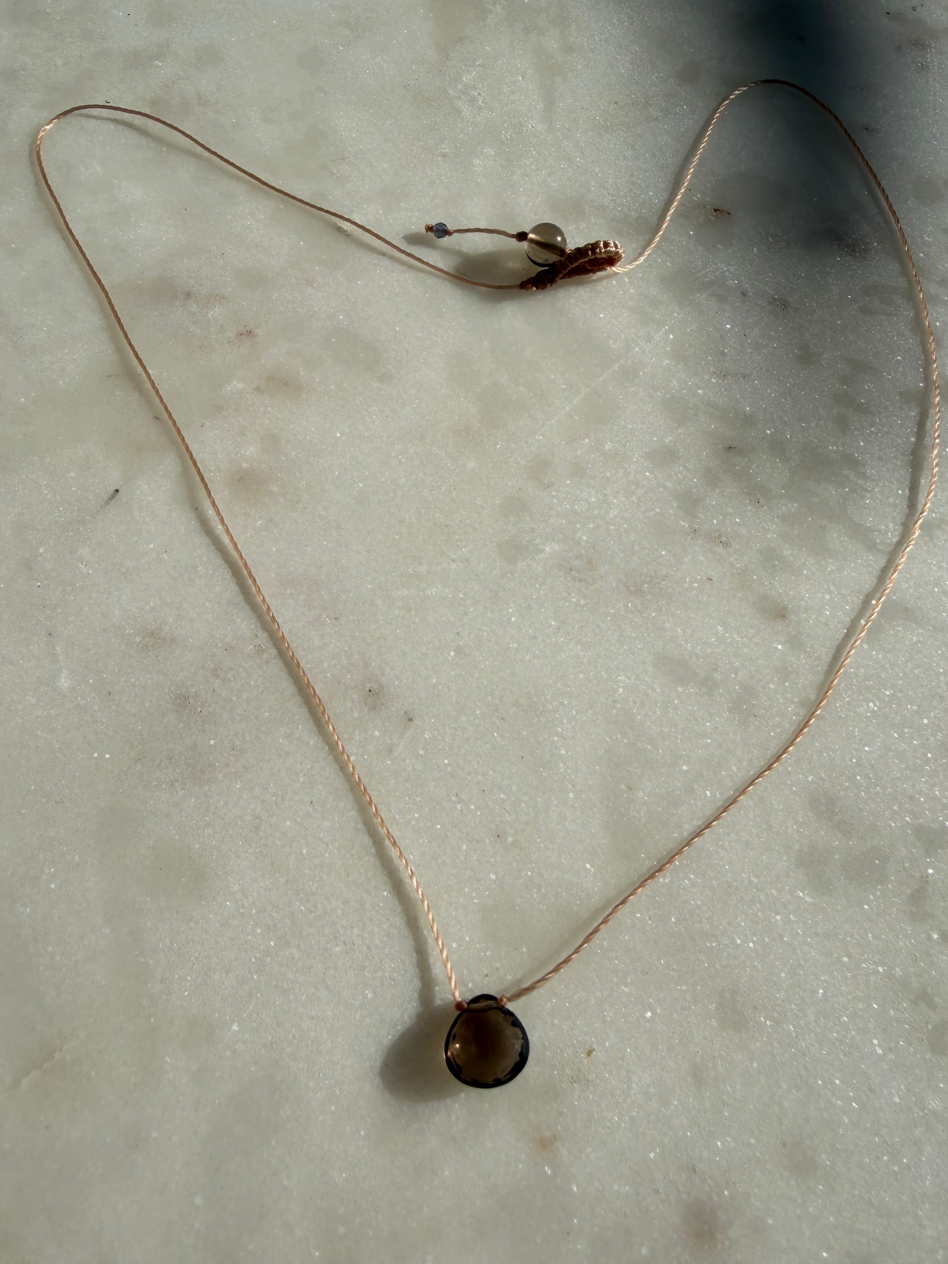 Smokey Quartz Drop | Necklaces