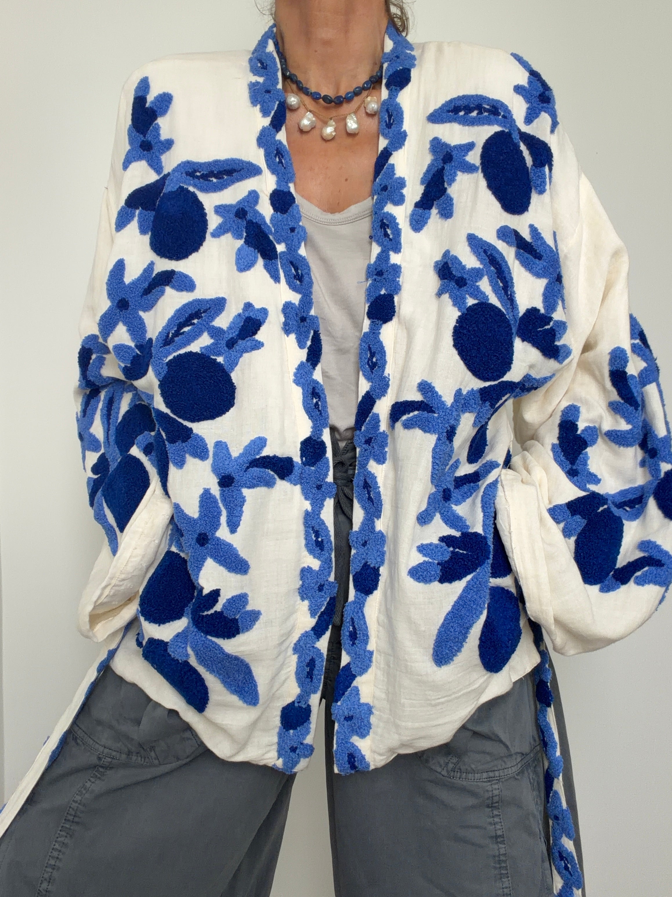 Amalfi Bloom Kimono Jacket | Kimonos